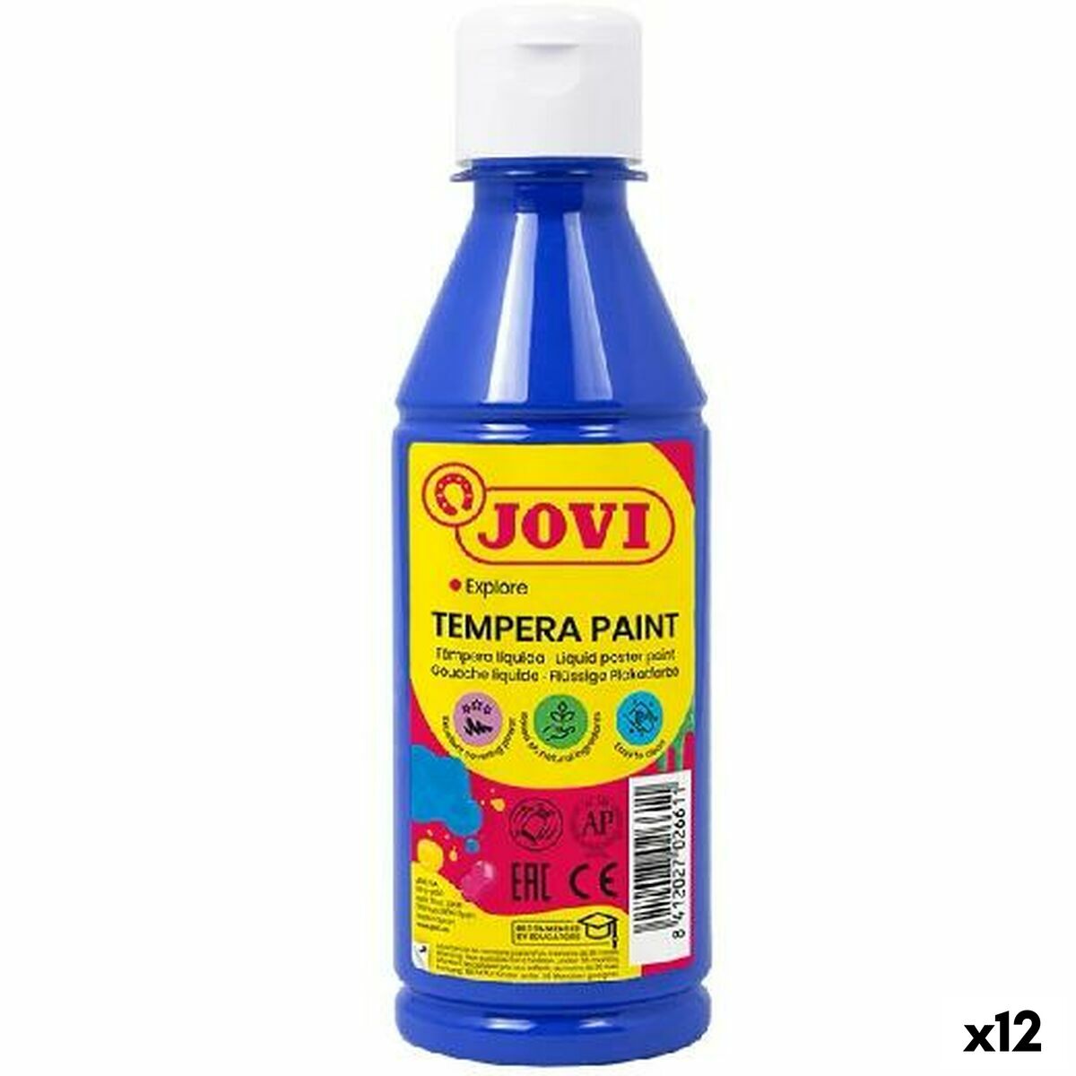 Têmpera Jovi Azul escuro 250 ml (12 Unidades)