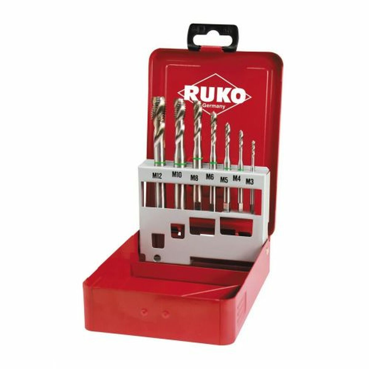 Jogo de machos para roscar para máquinas RUKO Aço de alta velocidade (HSS) DIN 371 DIN 376 Tipo C 7 Peças