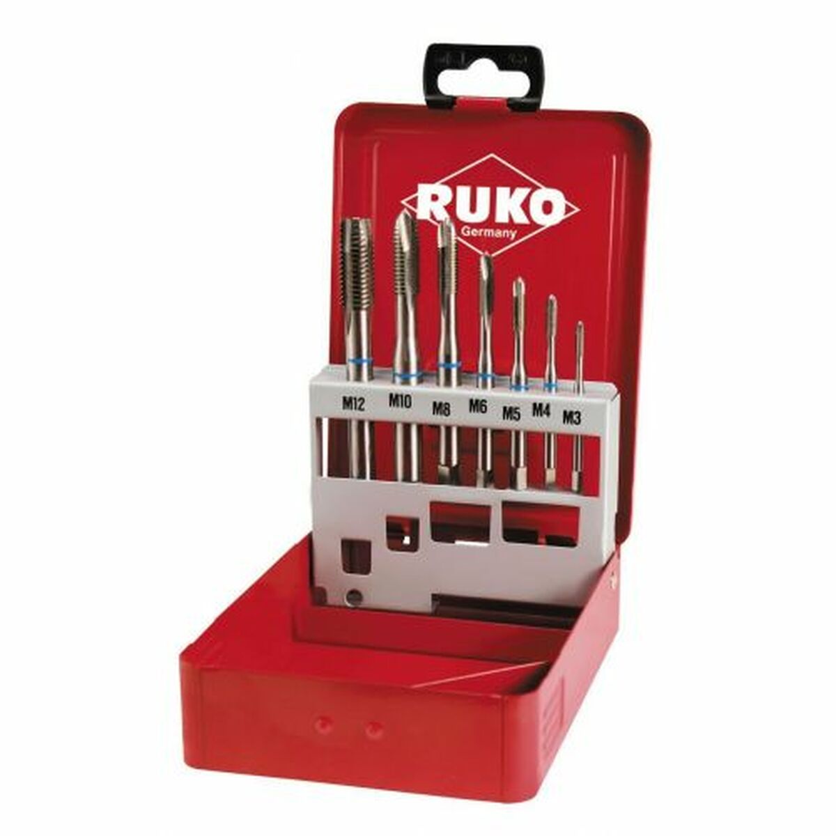 Jogo de machos para roscar para máquinas RUKO Aço de alta velocidade (HSS) DIN 371 DIN 376 Tipo B 7 Peças