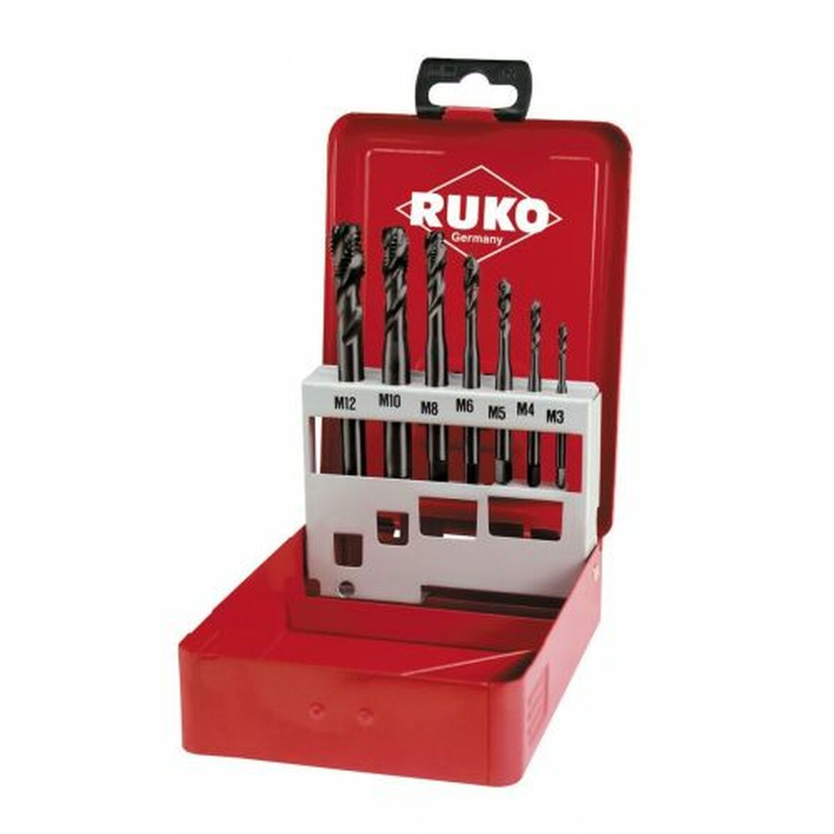 Jogo de machos para roscar para máquinas RUKO Aço de alta velocidade (HSS) DIN 371 DIN 376 Tipo C 7 Peças