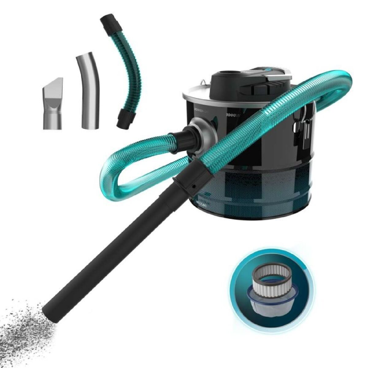 Aspirador de Cinzas Cecotec Conga Ash 3000 Cinzento 1000 W