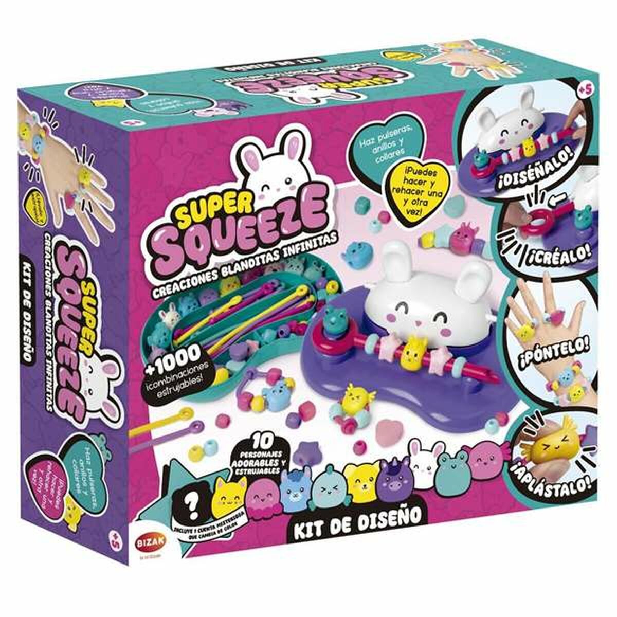 Kit Criação de Pulseiras e Colares Bizak Super Squeeze