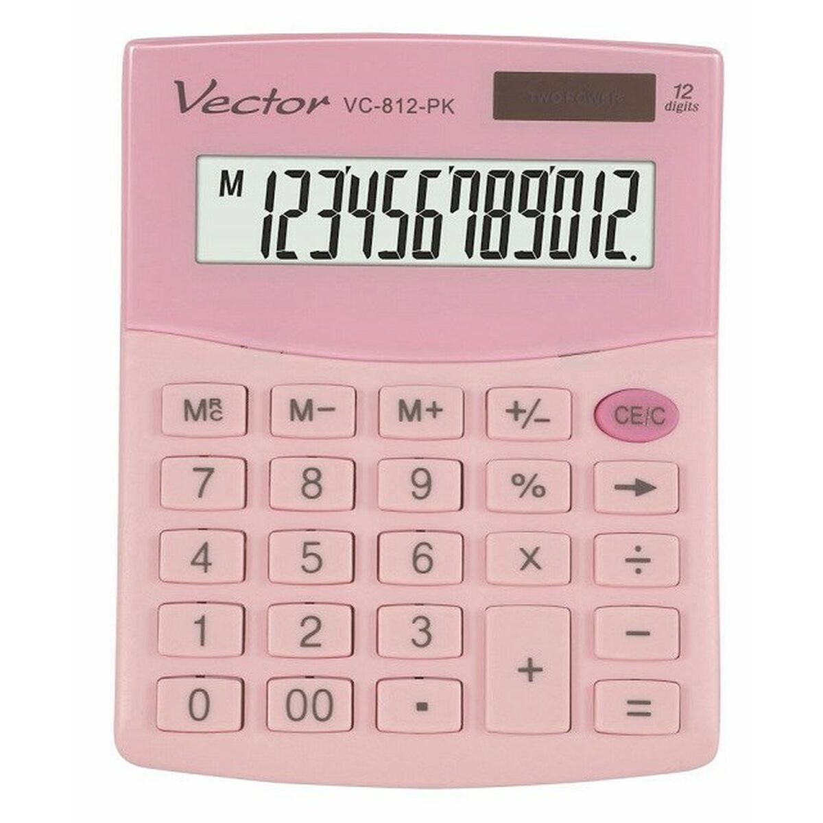 Calculadora Vector KAV VC-812 PK Cor de Rosa