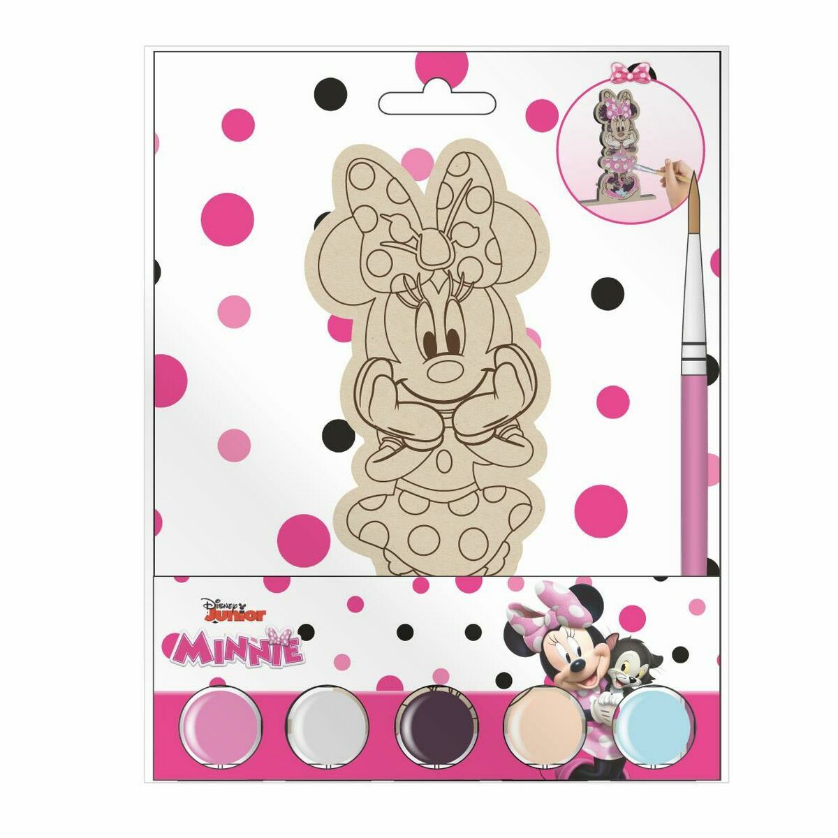 Jogo de madeira Minnie Mouse Madeira 14 x 18 x 5 cm