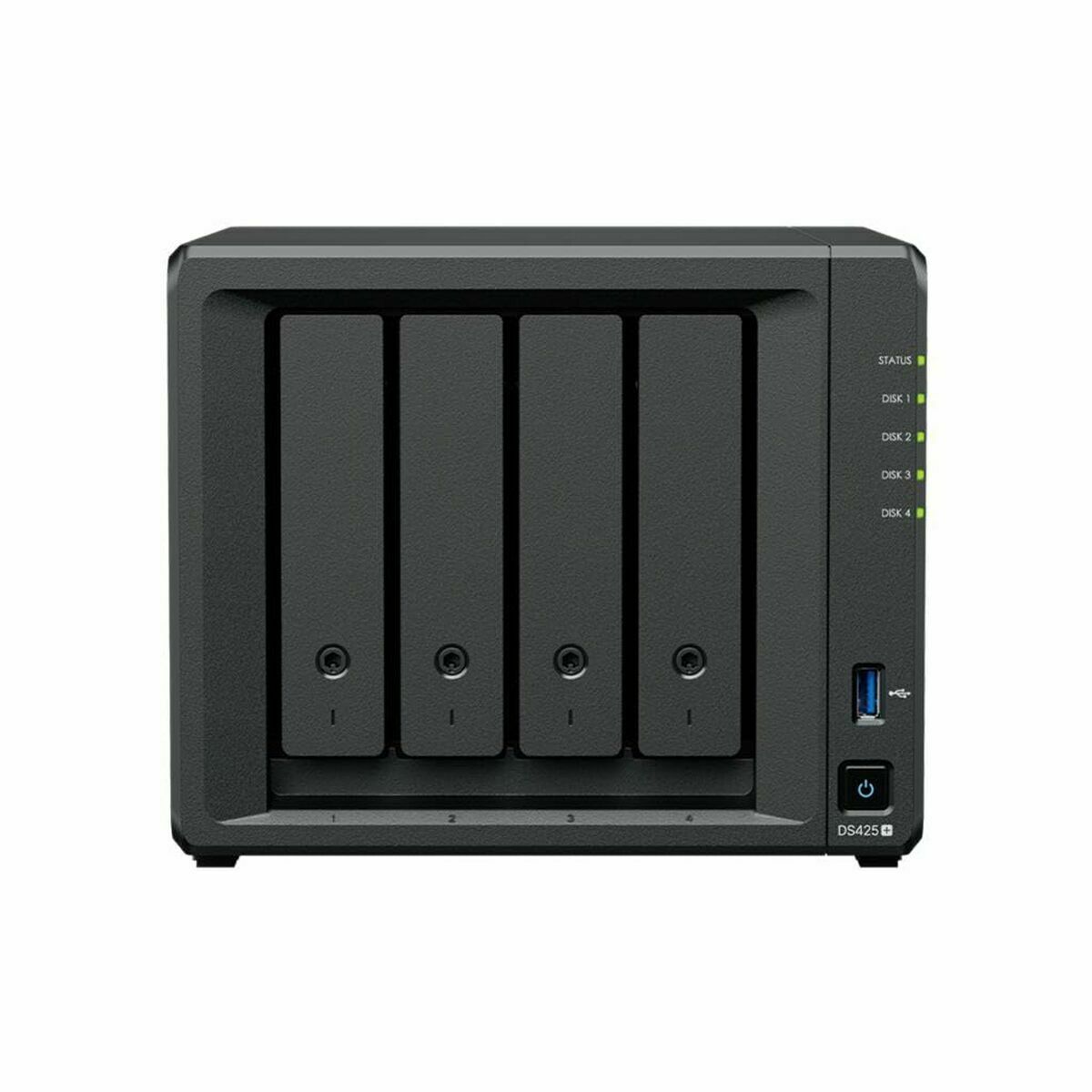 Armazenamanto em Rede NAS Synology DS425+ Preto Intel Celeron J4125