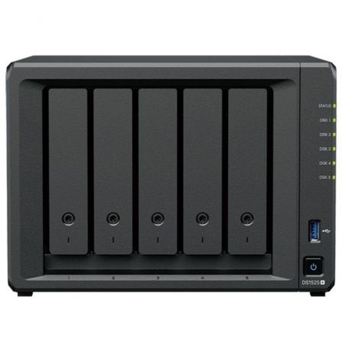 Armazenamanto em Rede NAS Synology DS1525+ Preto AMD Ryzen V1500B