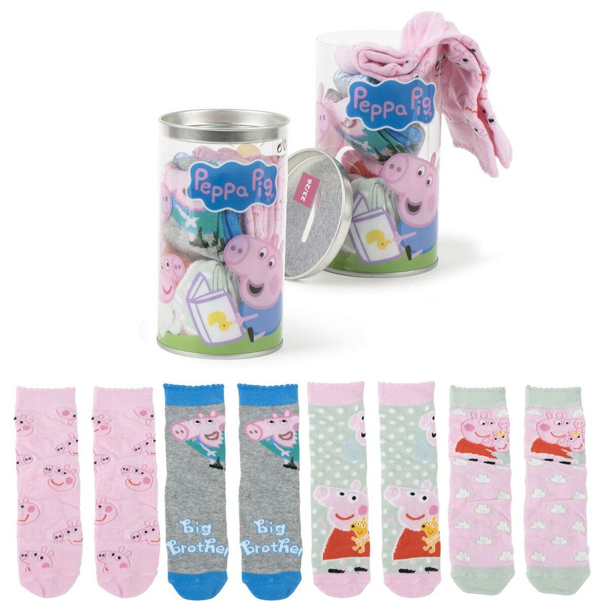 Pacote de meias Peppa Pig 4 Peças