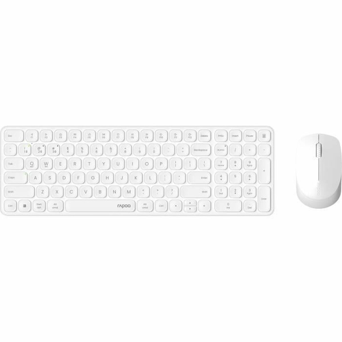 Teclado e Rato Rapoo 9310M Branco AZERTY