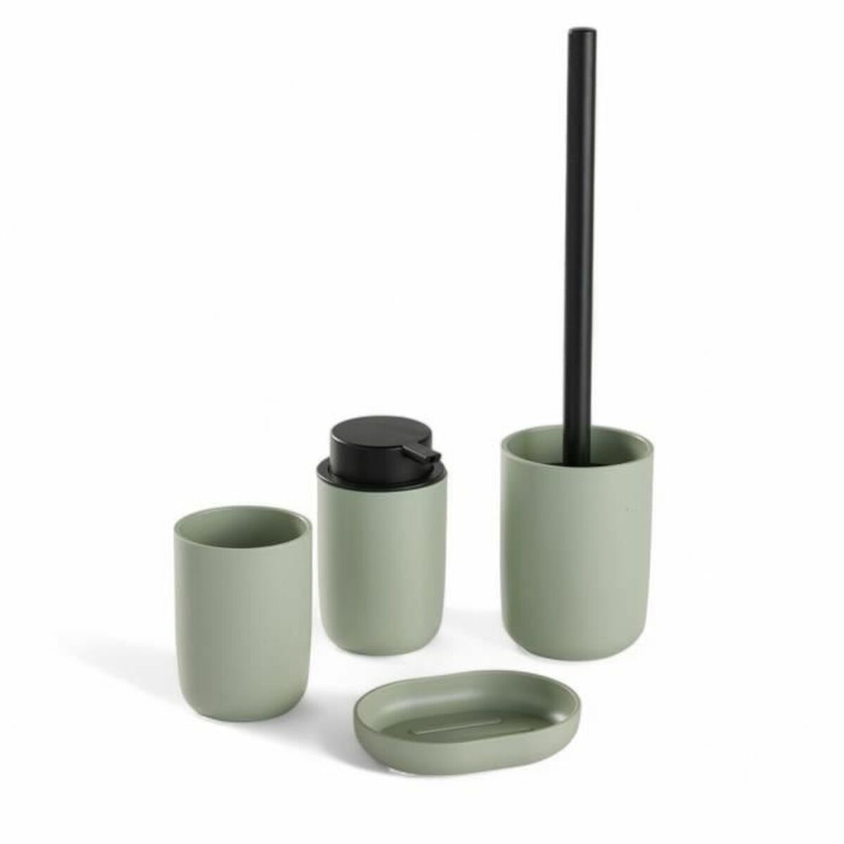 Conjunto de Banho TODAY HOY Verde Plástico Moderno 4 Peças (4 Unidades)