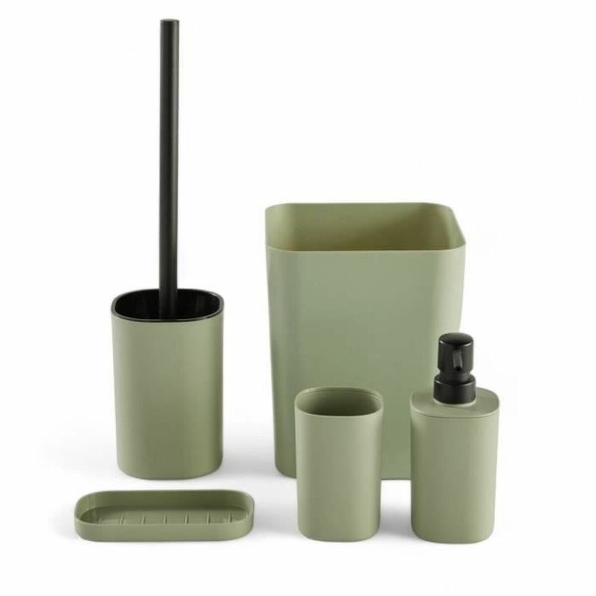 Conjunto de Banho TODAY HOY Verde Plástico Moderno (5 Unidades)