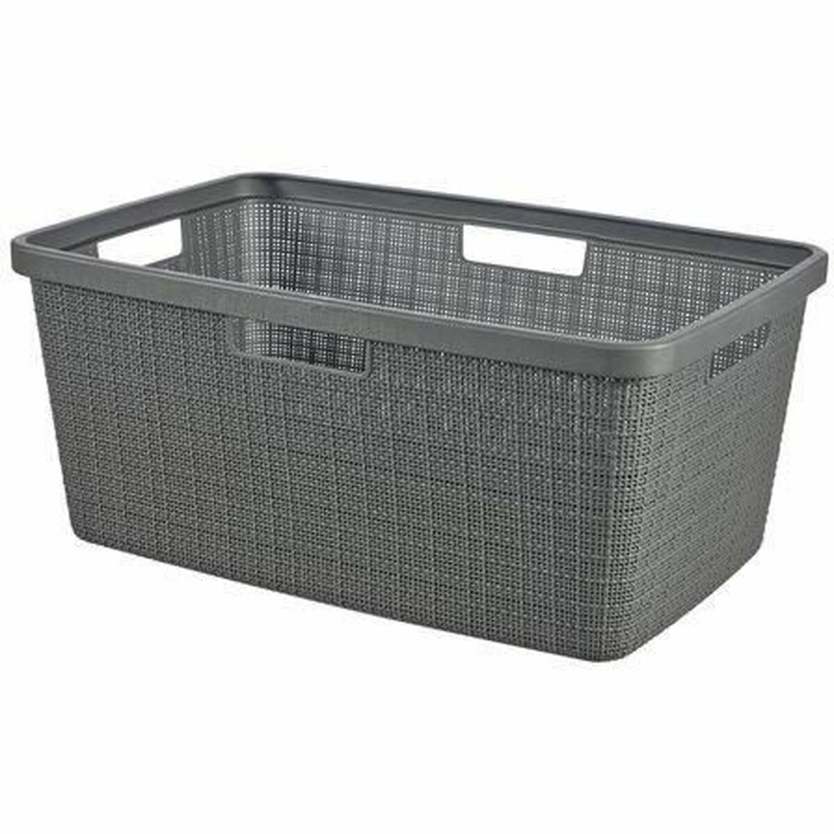 Cesta Multiusos Curver Cinzento escuro Juta Plástico