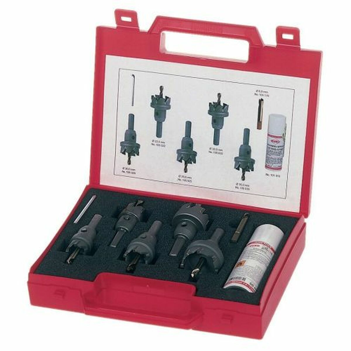 Conjunto de coroas de perfuração RUKO 5 Peças