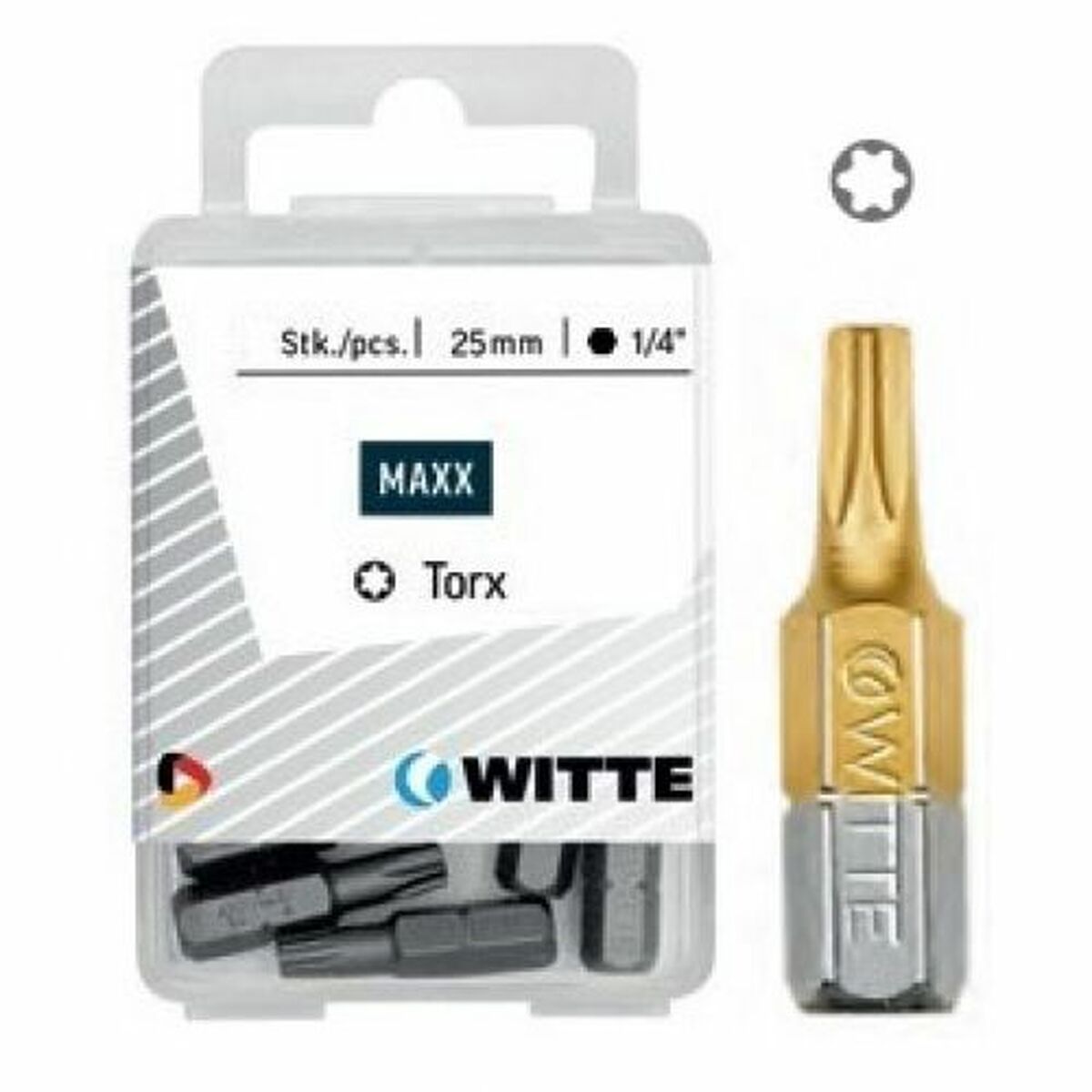 Jogo de pontas WITTE TX Torx 5 Unidades