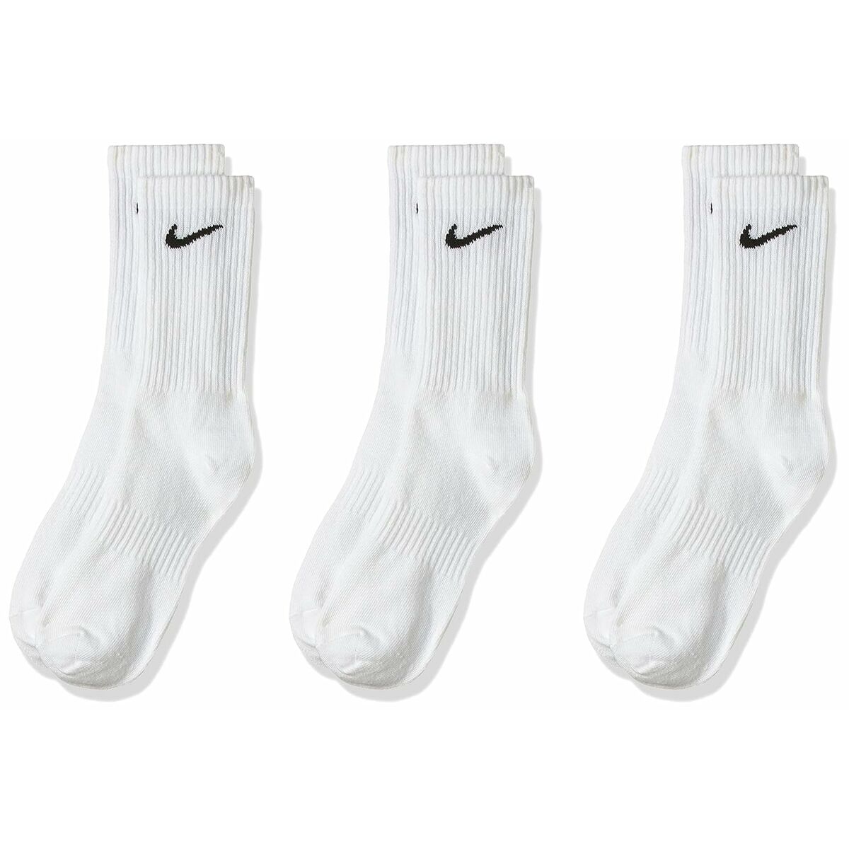 Pacote de meias Nike NK EVERYDAY SX7676 100 Branco 3 pares