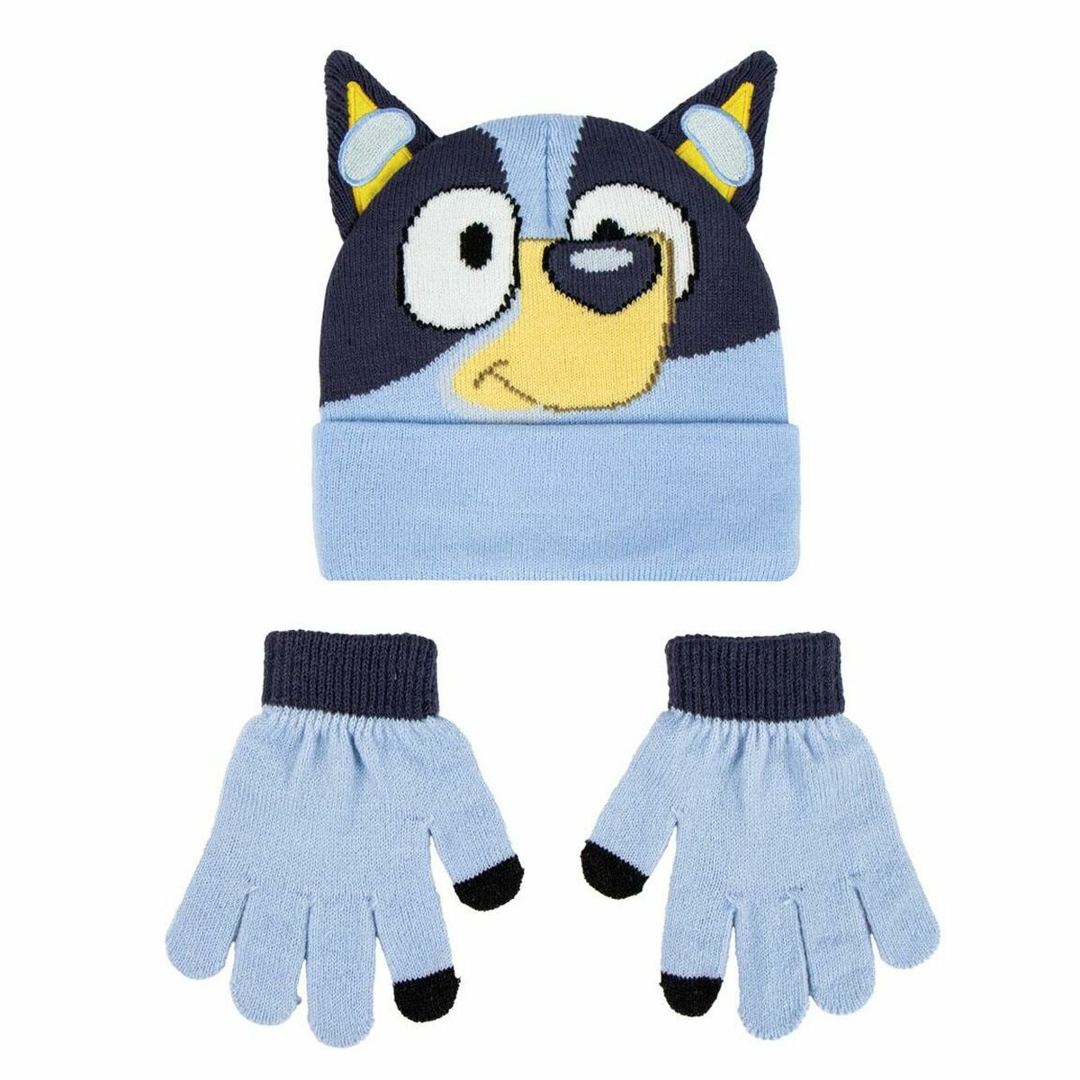Gorro e Luvas Bluey Azul