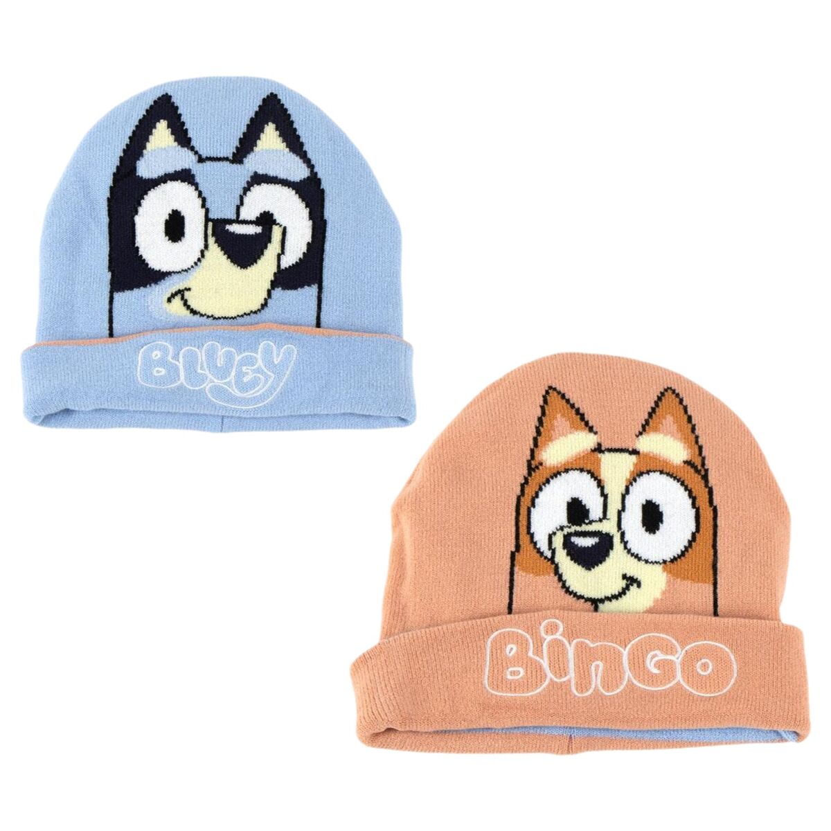 Gorro Infantil Bluey Azul Reversível
