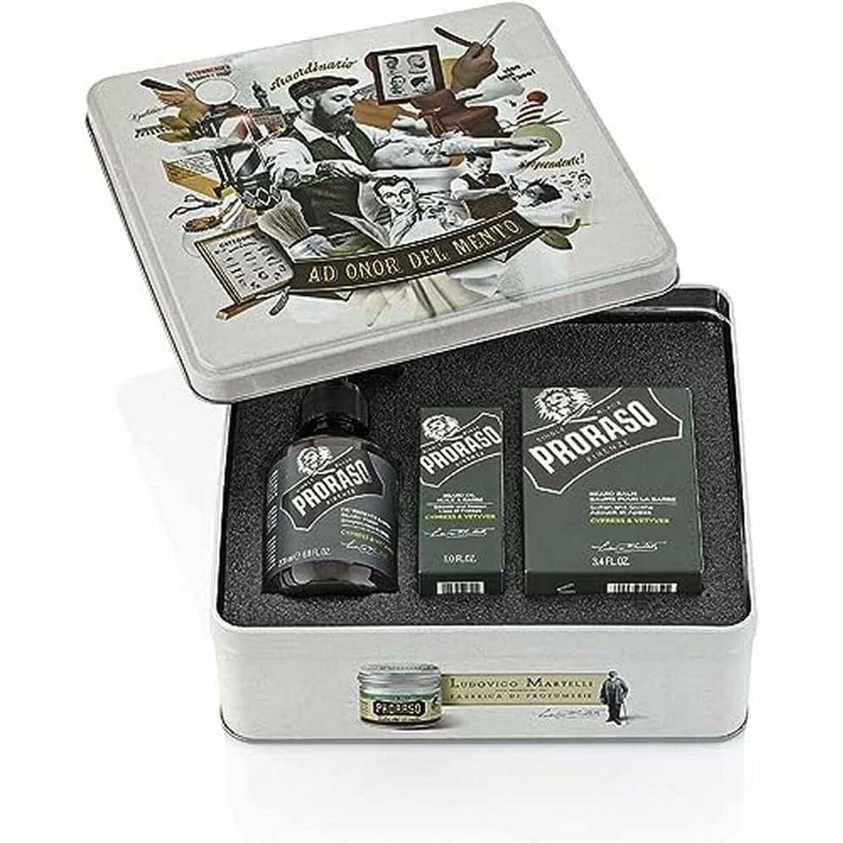 Conjunto para o Cuidado da Barba Proraso Cypress & Vetyver 3 Peças