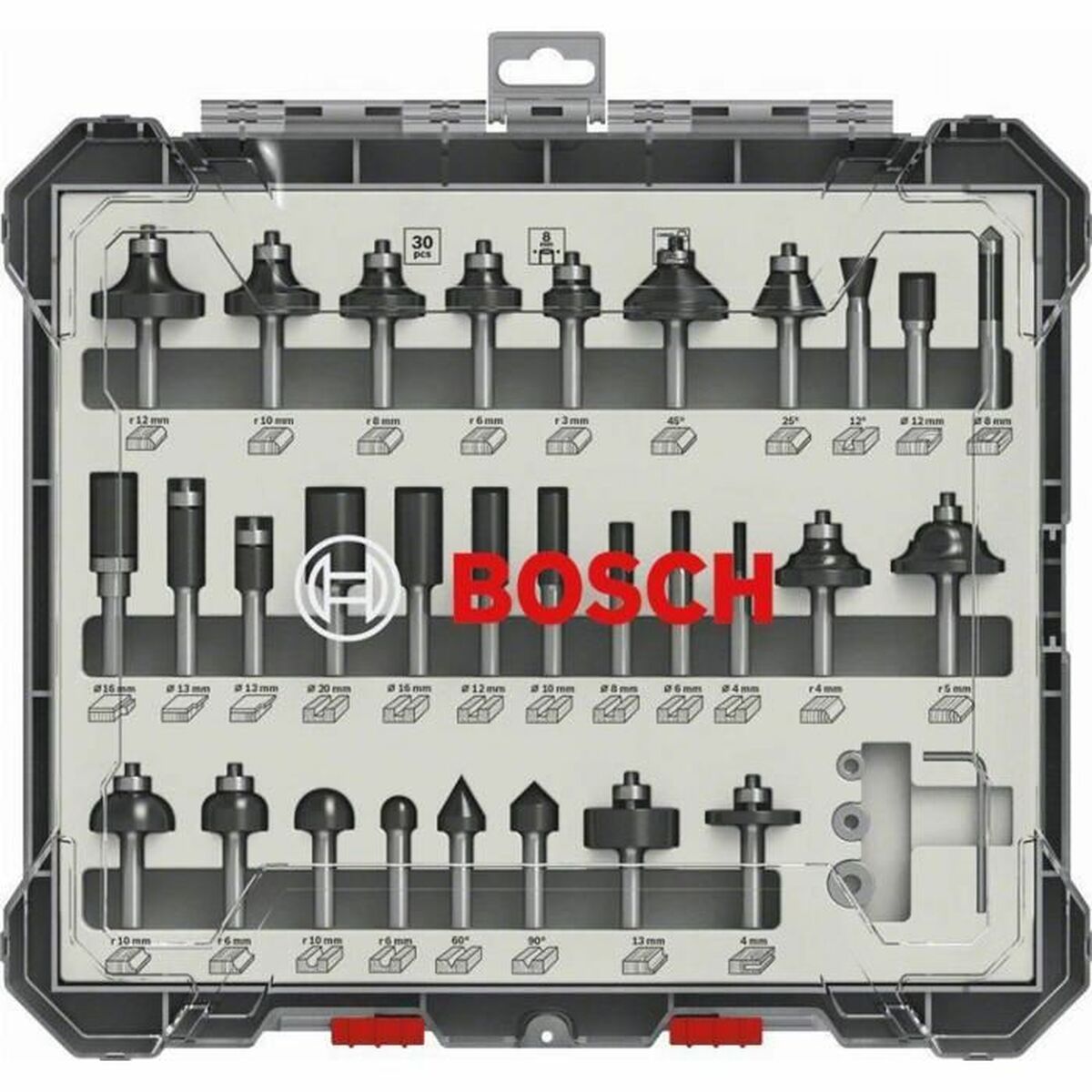 Conjunto de fresas multiusos BOSCH 2607017475 30 Peças