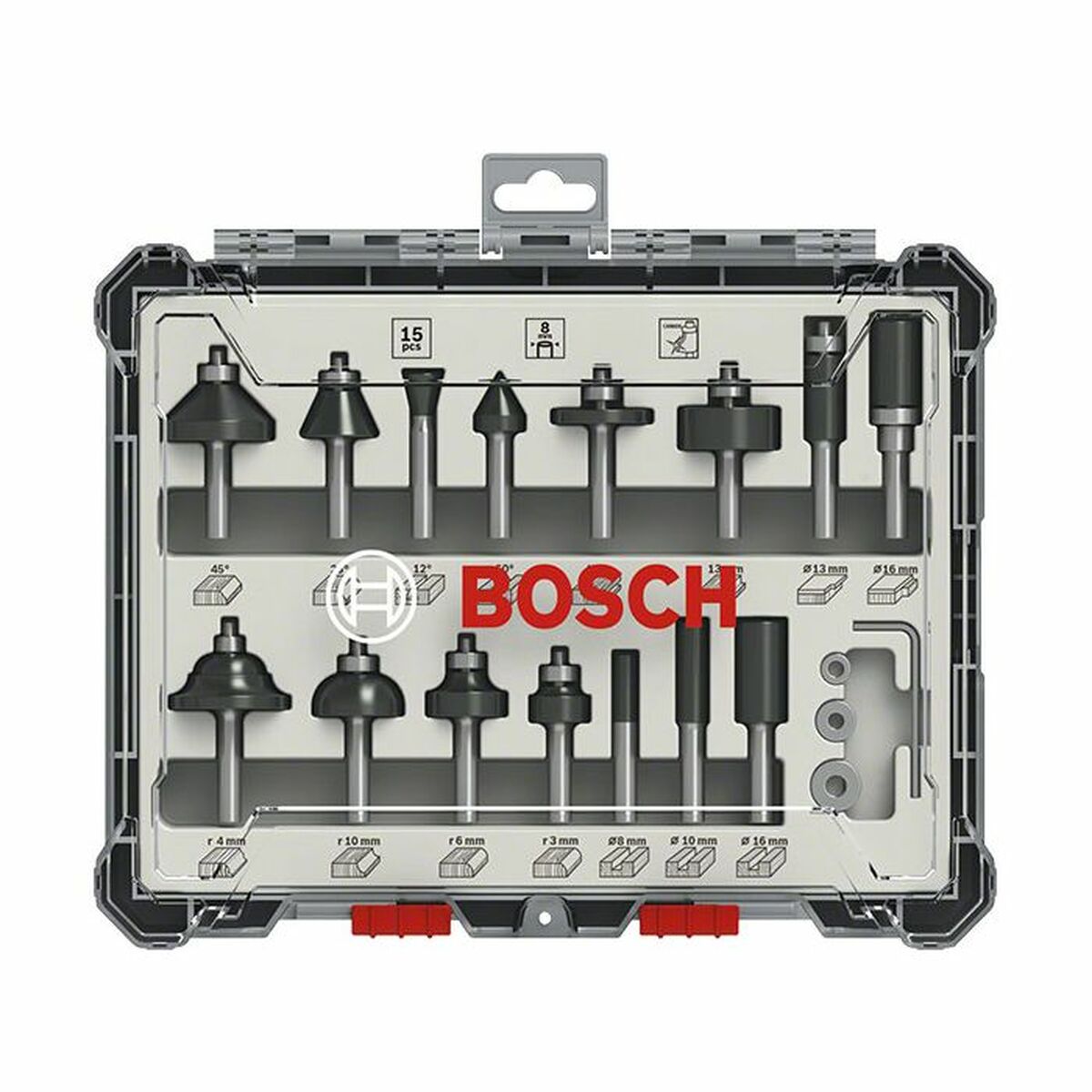Conjunto de brocas BOSCH 2607017471 Metal 15 Peças