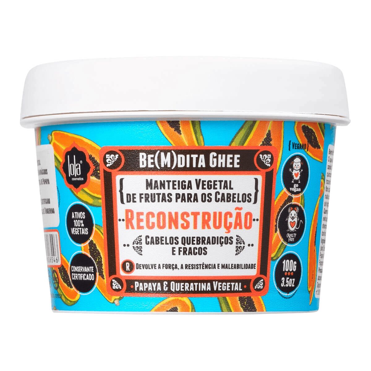 Máscara Capilar Lola Cosmetics Be(M)Dita Ghee Papaya And Vegetable Keratin 100 g