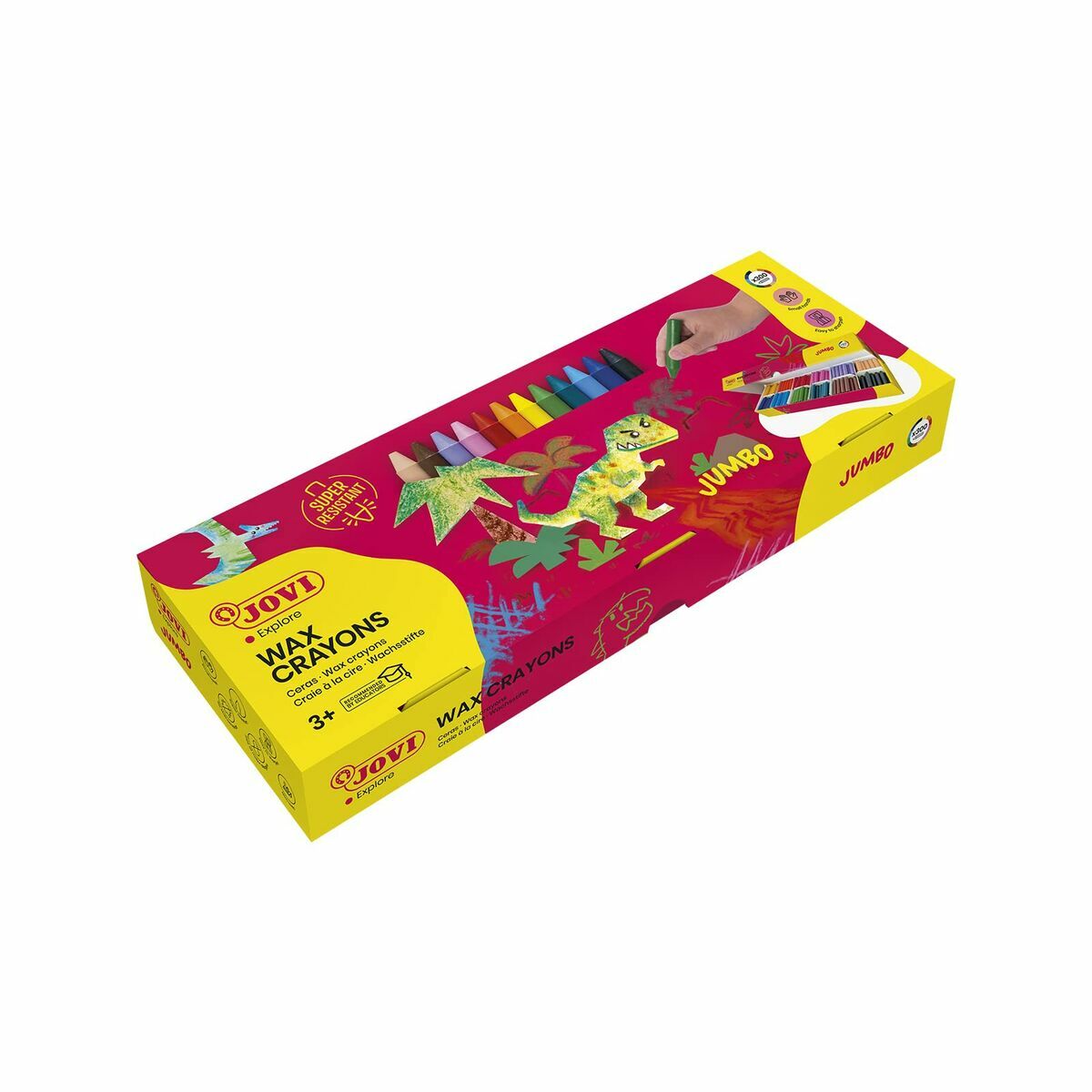 Ceras de cores Jovi 989 Amarelo 25 Peças