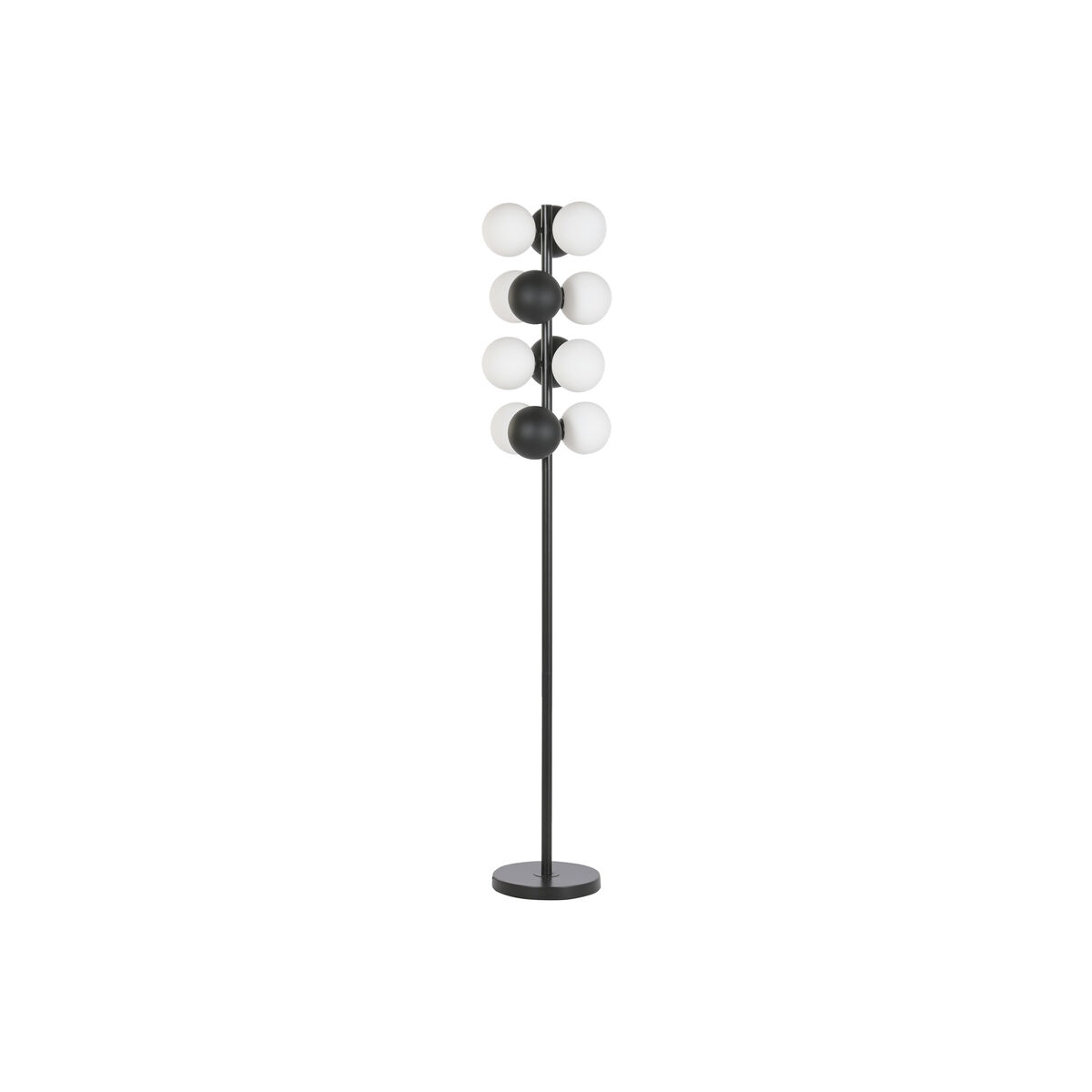 Luminária de chão Home ESPRIT Branco Preto 28 X 28 X 155 CM