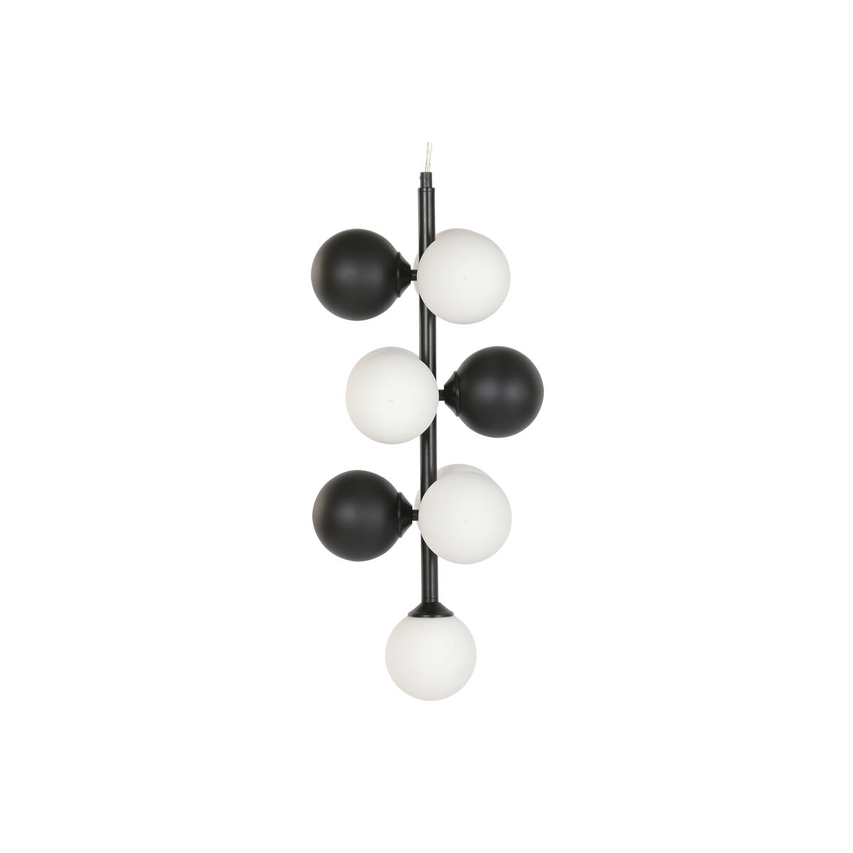 Candeeiro de teto Home ESPRIT Branco Preto