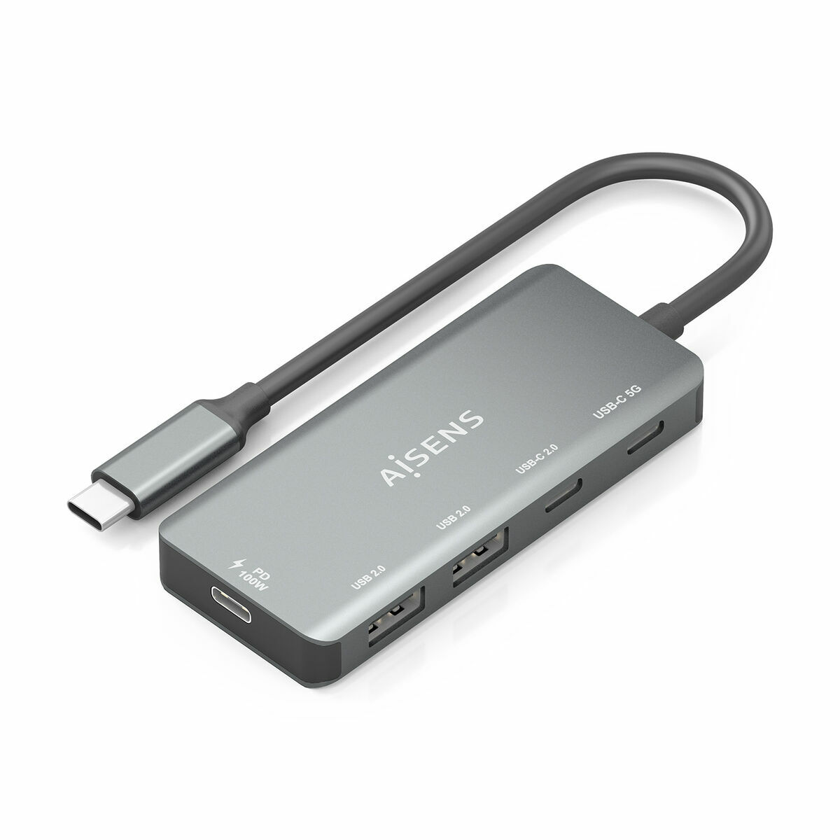Hub USB Aisens A109-0946 Cinzento