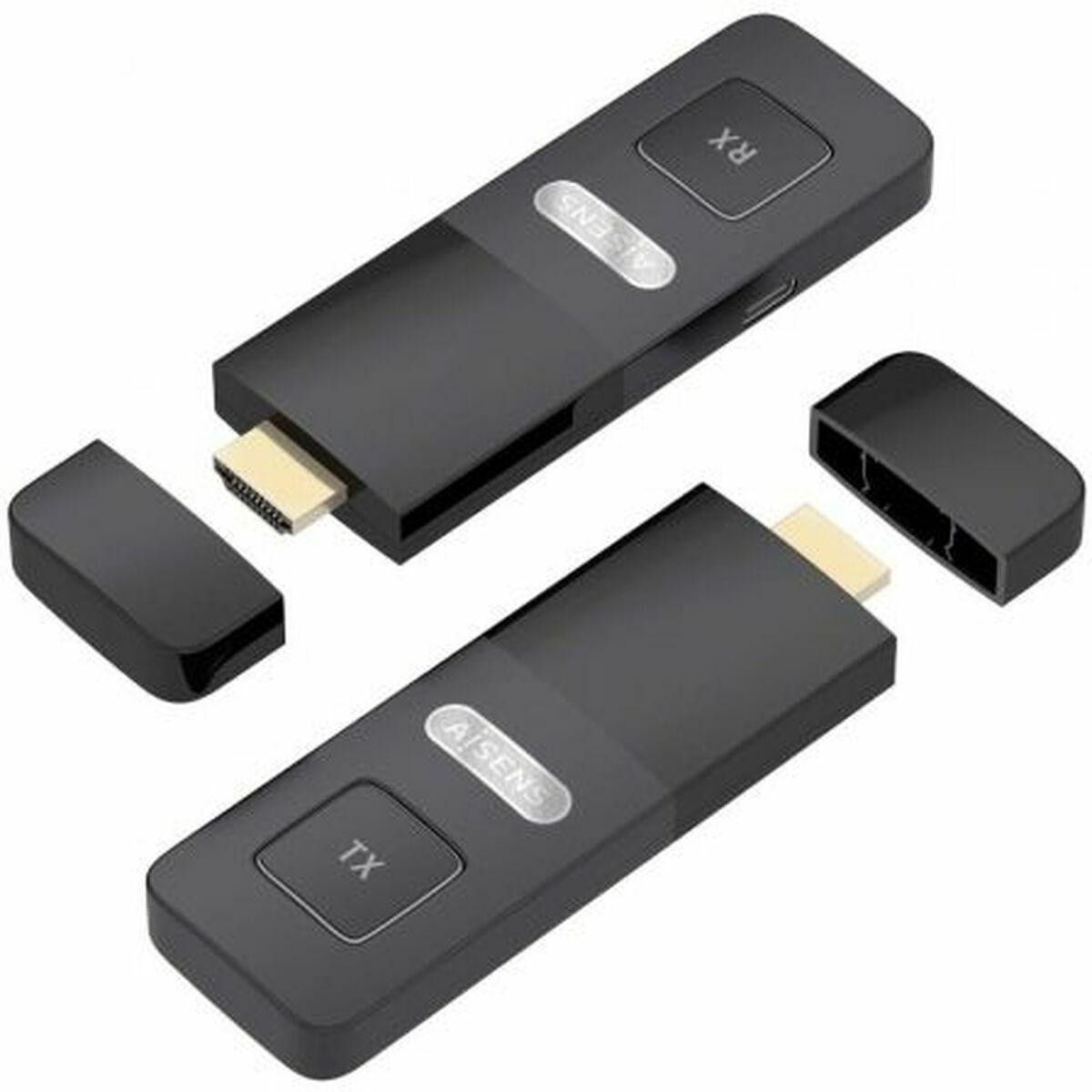 Adaptador HDMI Aisens ASWL-H2K30M001-BK Preto