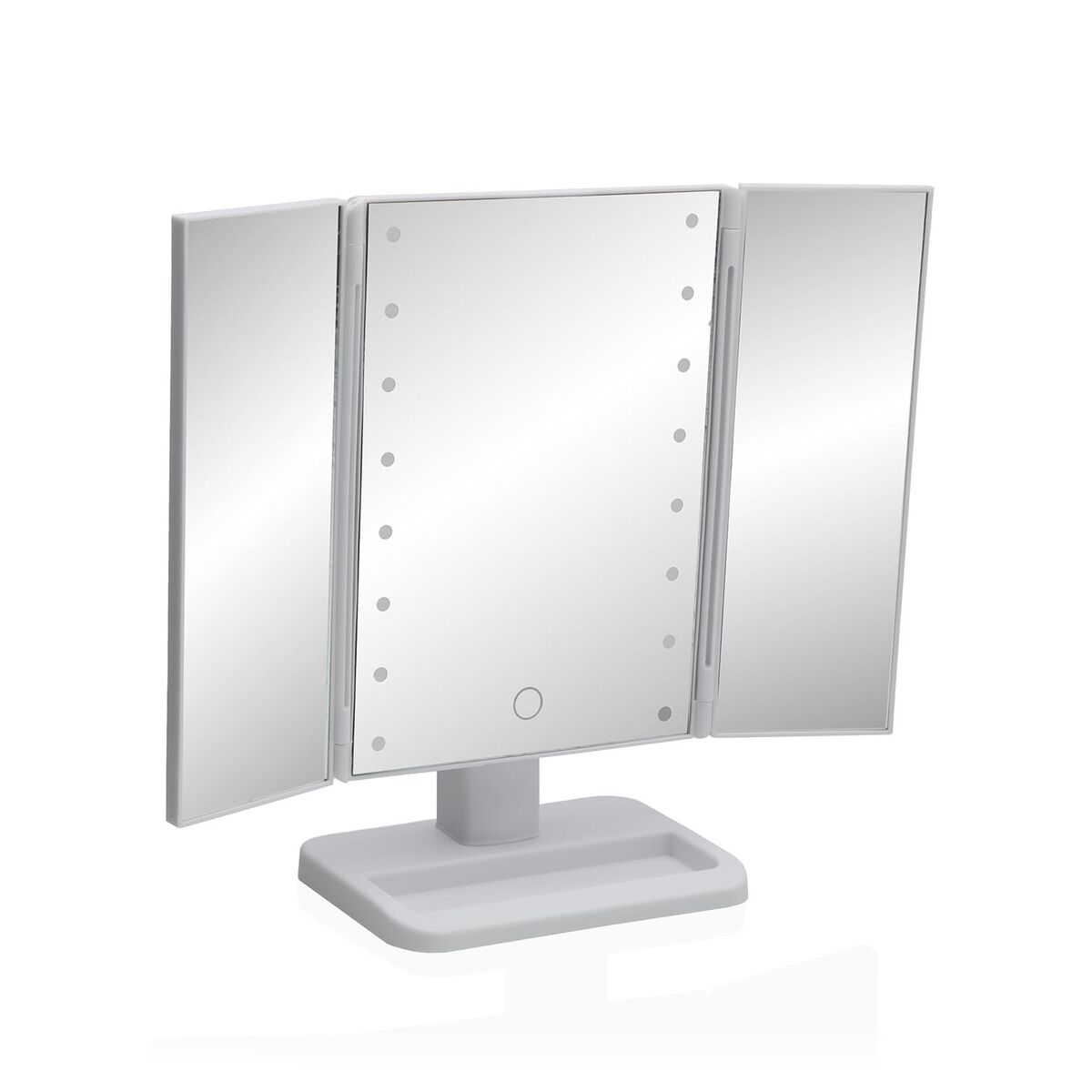 Espelho de banheiro com luz LED Versa Branco Polipropileno Espelho 11,6 X 29,5 X 18 CM