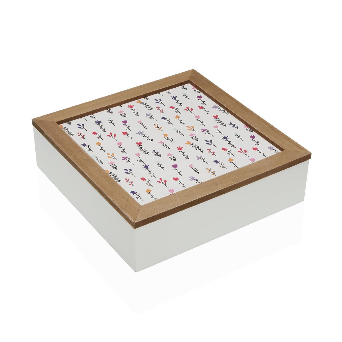 Guarda-Joias Versa BLUME Madeira MDF 24 x 7 x 24 cm