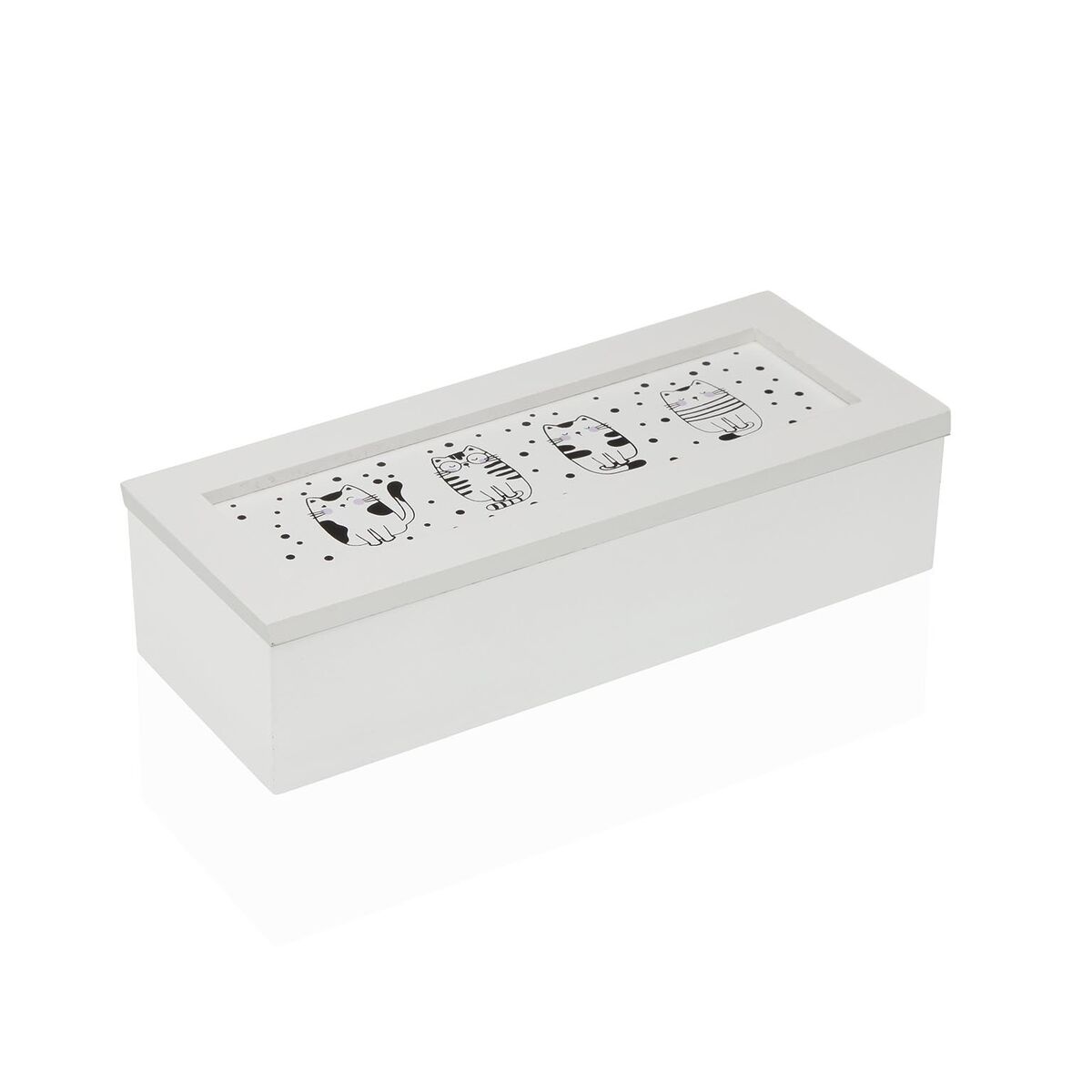 Guarda-Joias Versa GATTO Madeira MDF 9 x 6 x 24 cm
