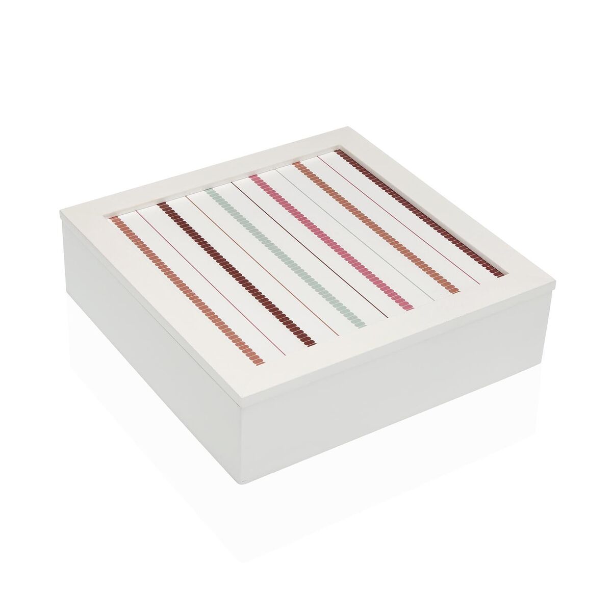 Guarda-Joias Versa FLINT Madeira MDF 24 x 7 x 24 cm