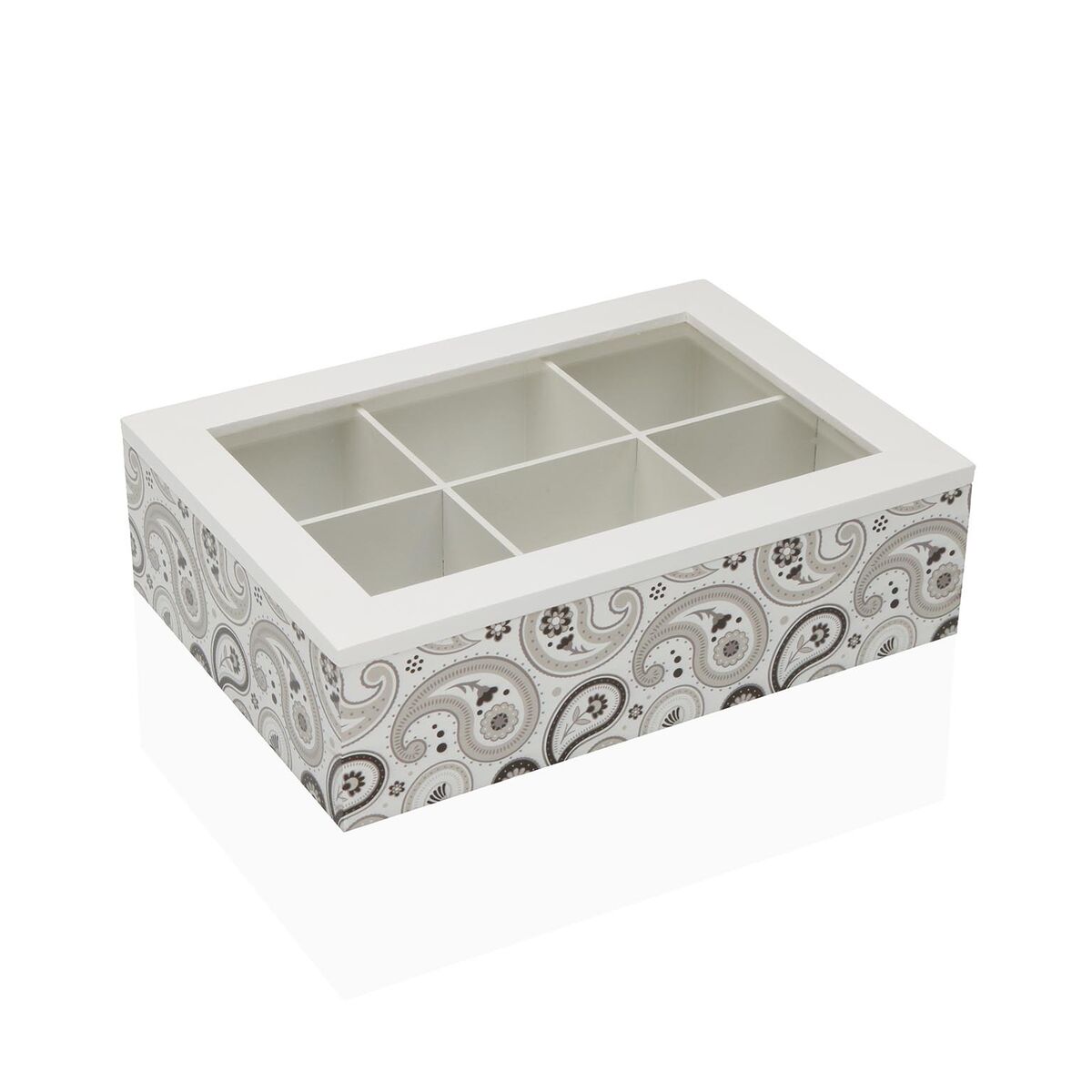 Caixa para Infusões Versa GLOBB Madeira 17 x 7 x 24 cm