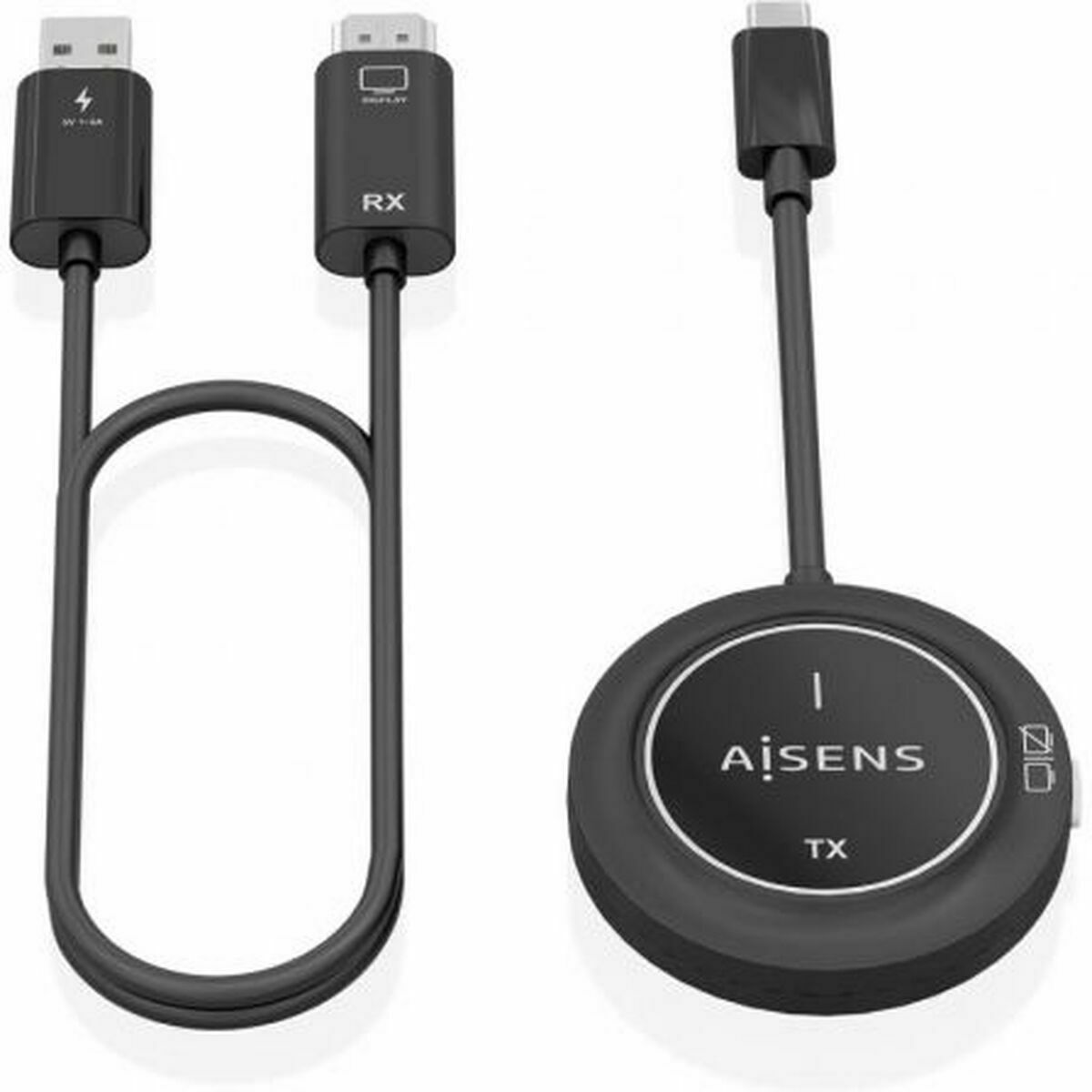 Cabo USB-C para HDMI Aisens ASWL-H2KC30M003-BK Preto