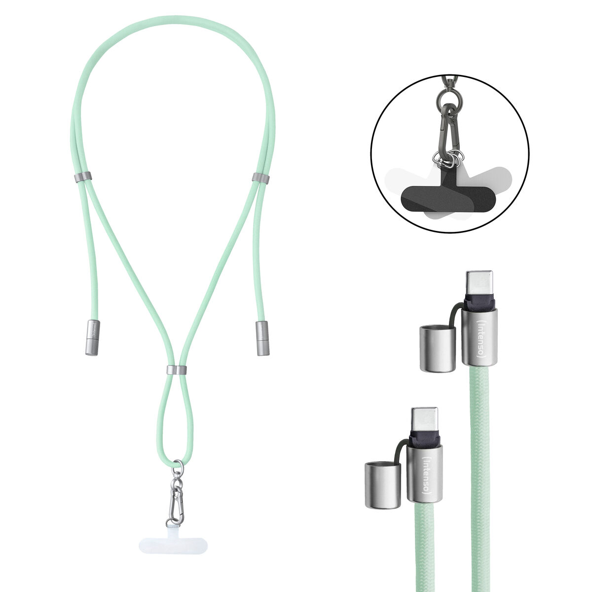 Cabo USB-C INTENSO 7991007 Verde