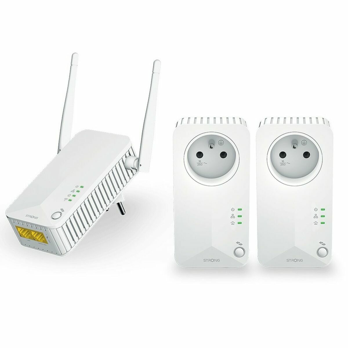 Adaptador PLC STRONG PLWF600TRIEUV2 Branco (3 Unidades)