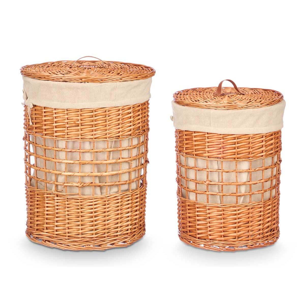 Conjunto de Cestos Kipit Natural vime 2 Peças