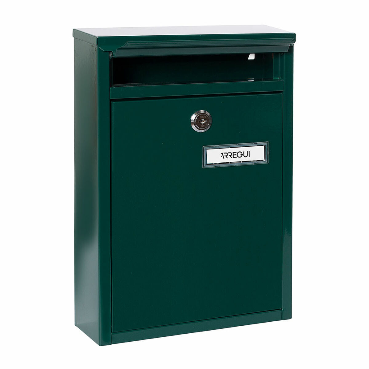 Caixa de correio Arregui Verde Aço 22 X 8 X 32 cm