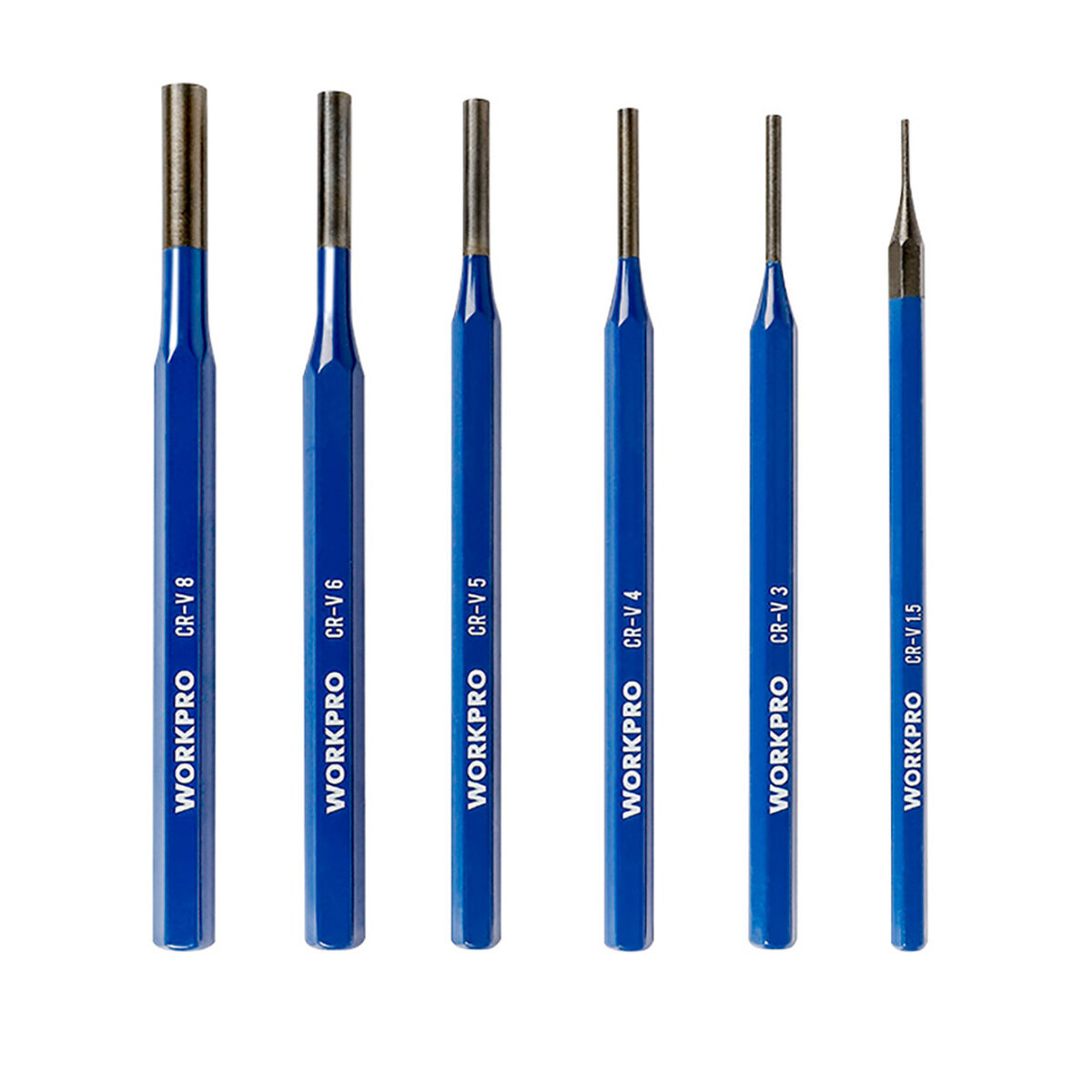 Conjunto de botadores cilíndricos Workpro