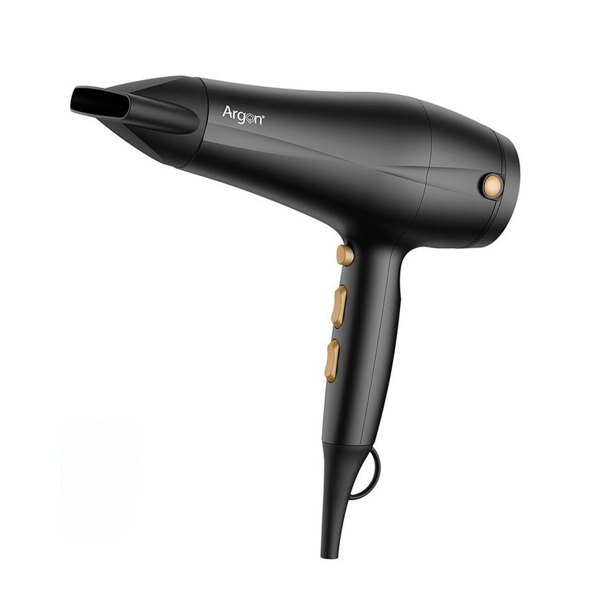 Secador de Cabelo Argon Preto Dourado 2400 W