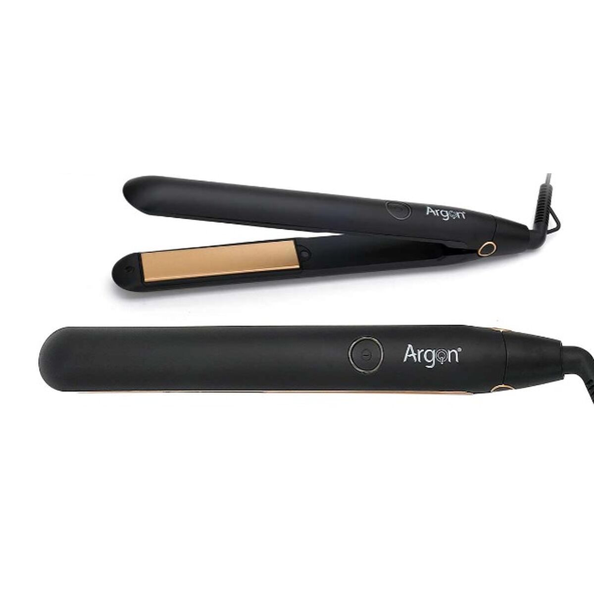 Ferro de Cabelo Argon Preto Dourado 35 W