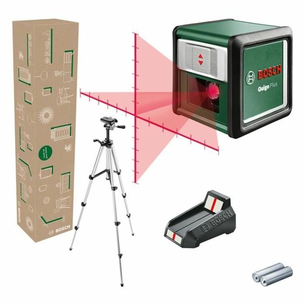 Nível Laser BOSCH Quigo + +/- 0,5mm/m 7-10 M