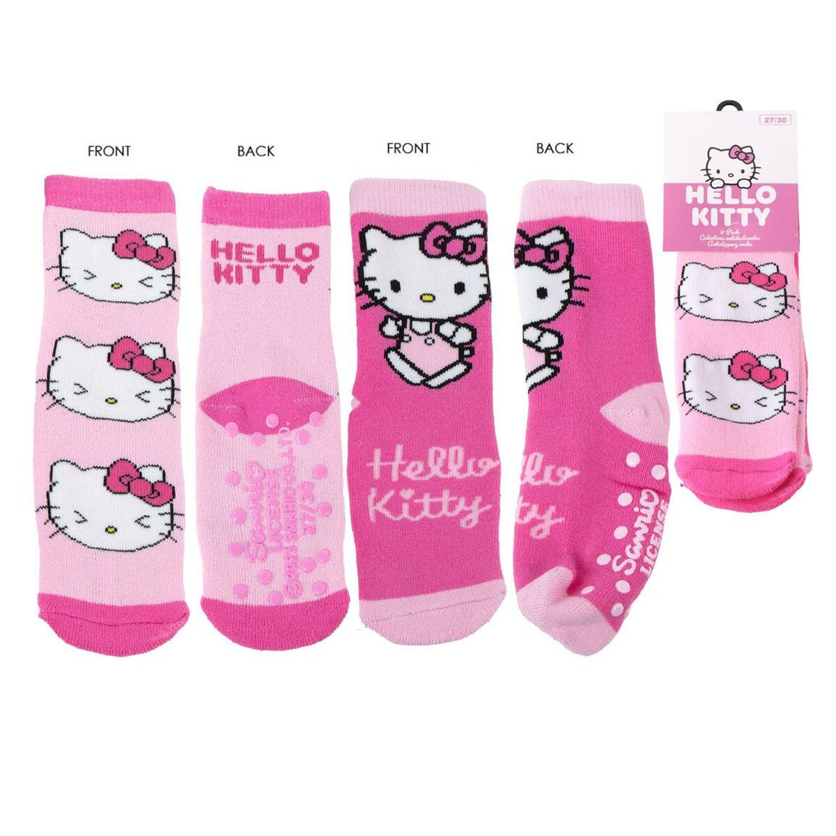 Meias Hello Kitty Multicolor 2 pares