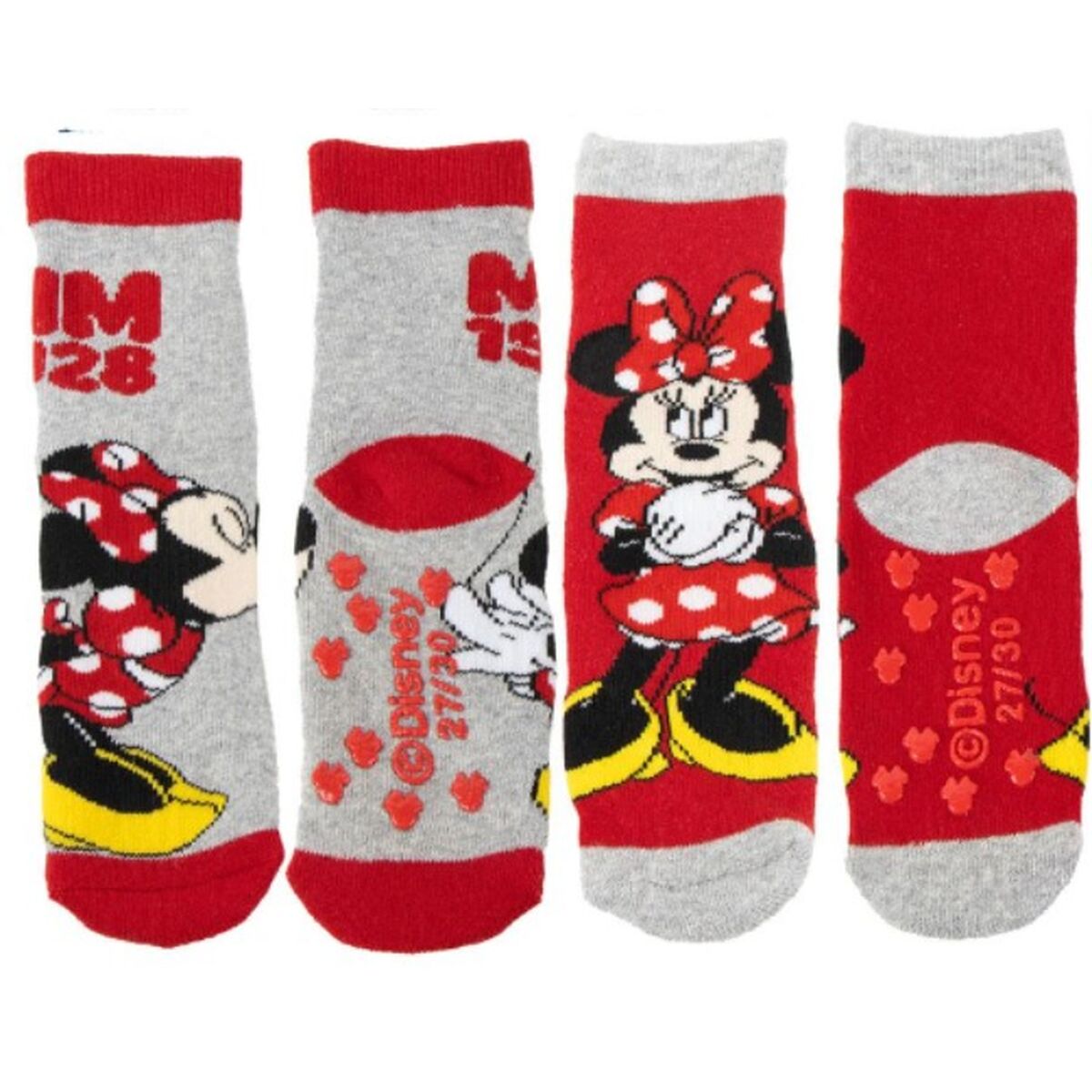 Meias Minnie Mouse Multicolor 2 pares