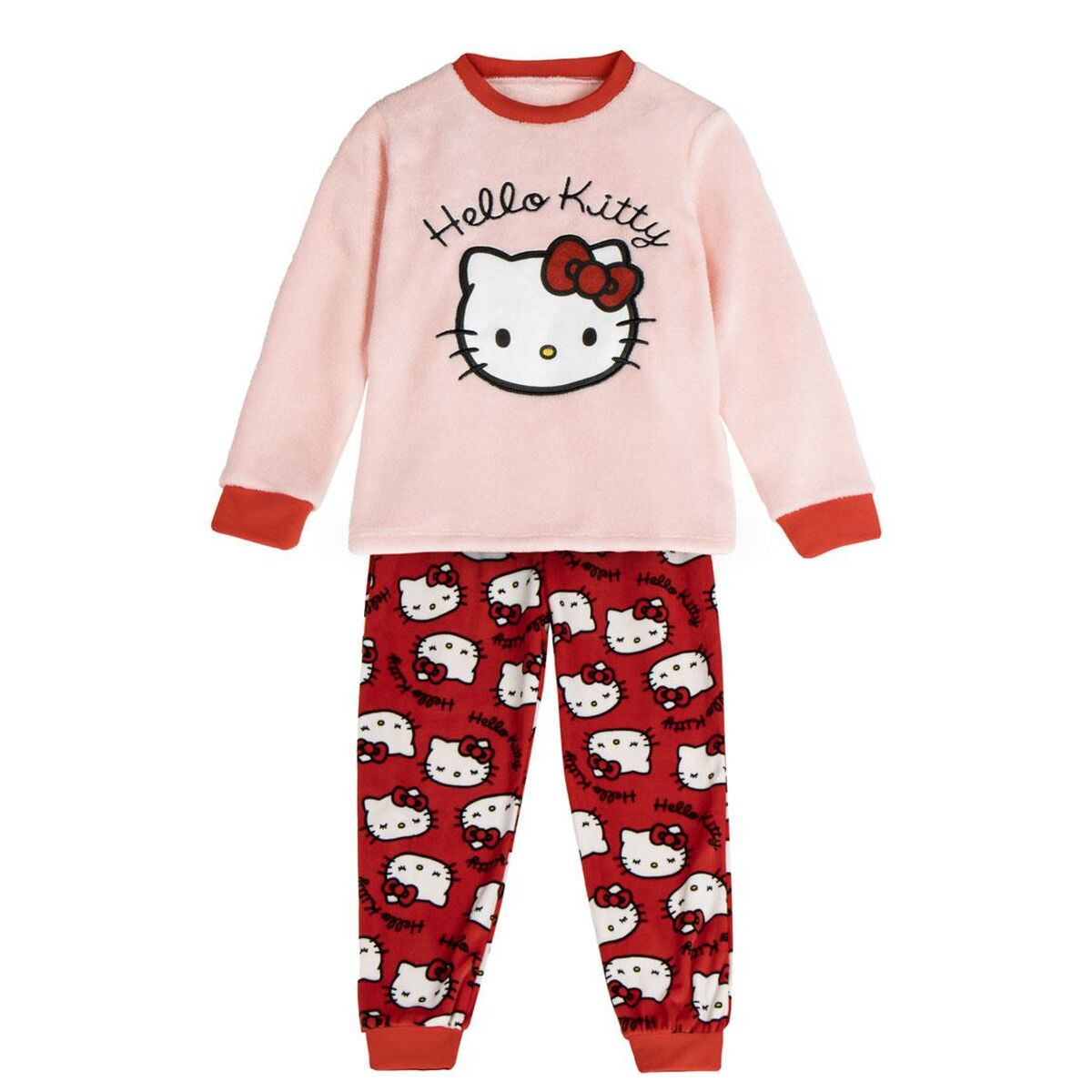 Pijama Infantil Hello Kitty Rosa Claro