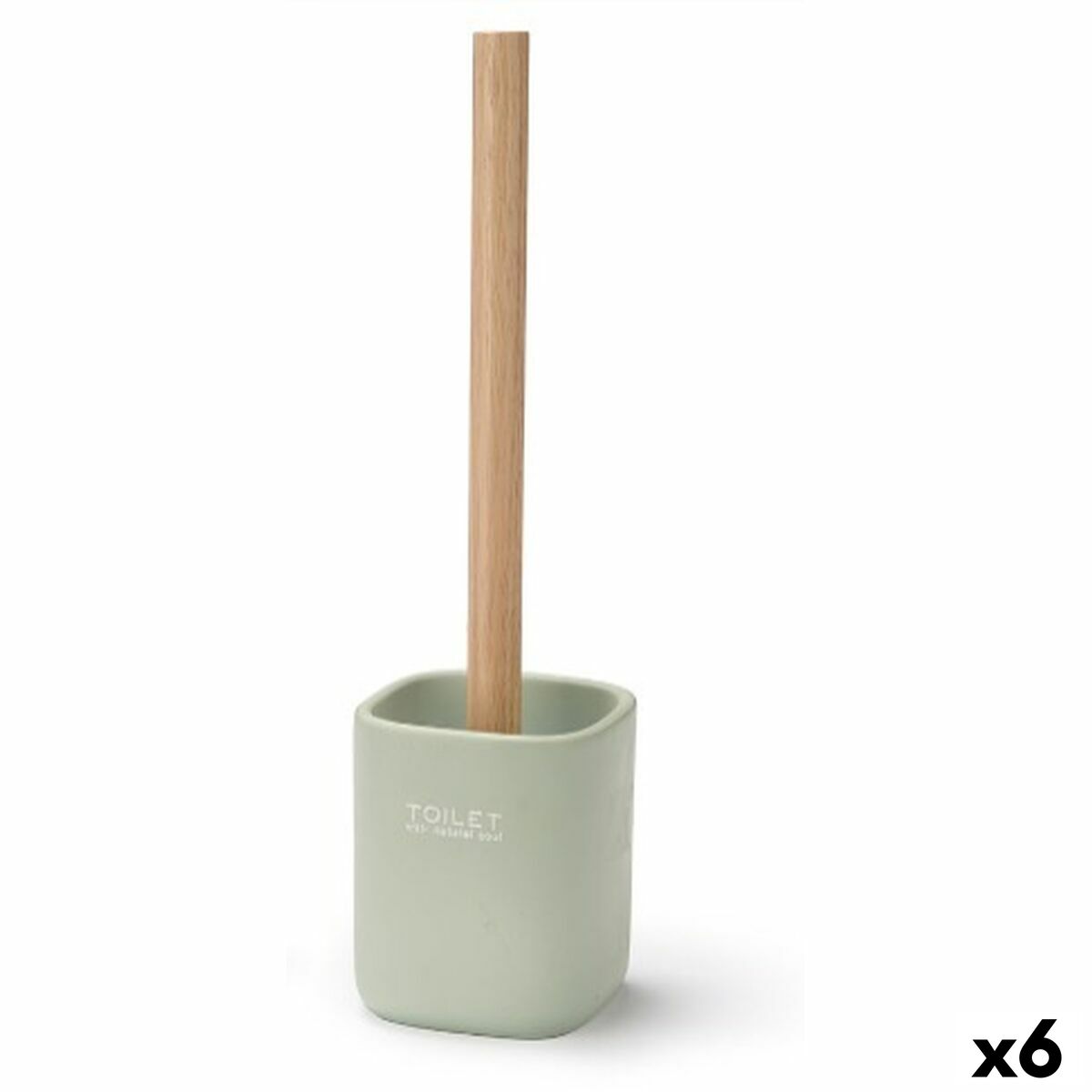 Piaçaba Berilo Branco Verde Madeira Poliresina 9,6 x 37 x 9,5 cm (6 Unidades)