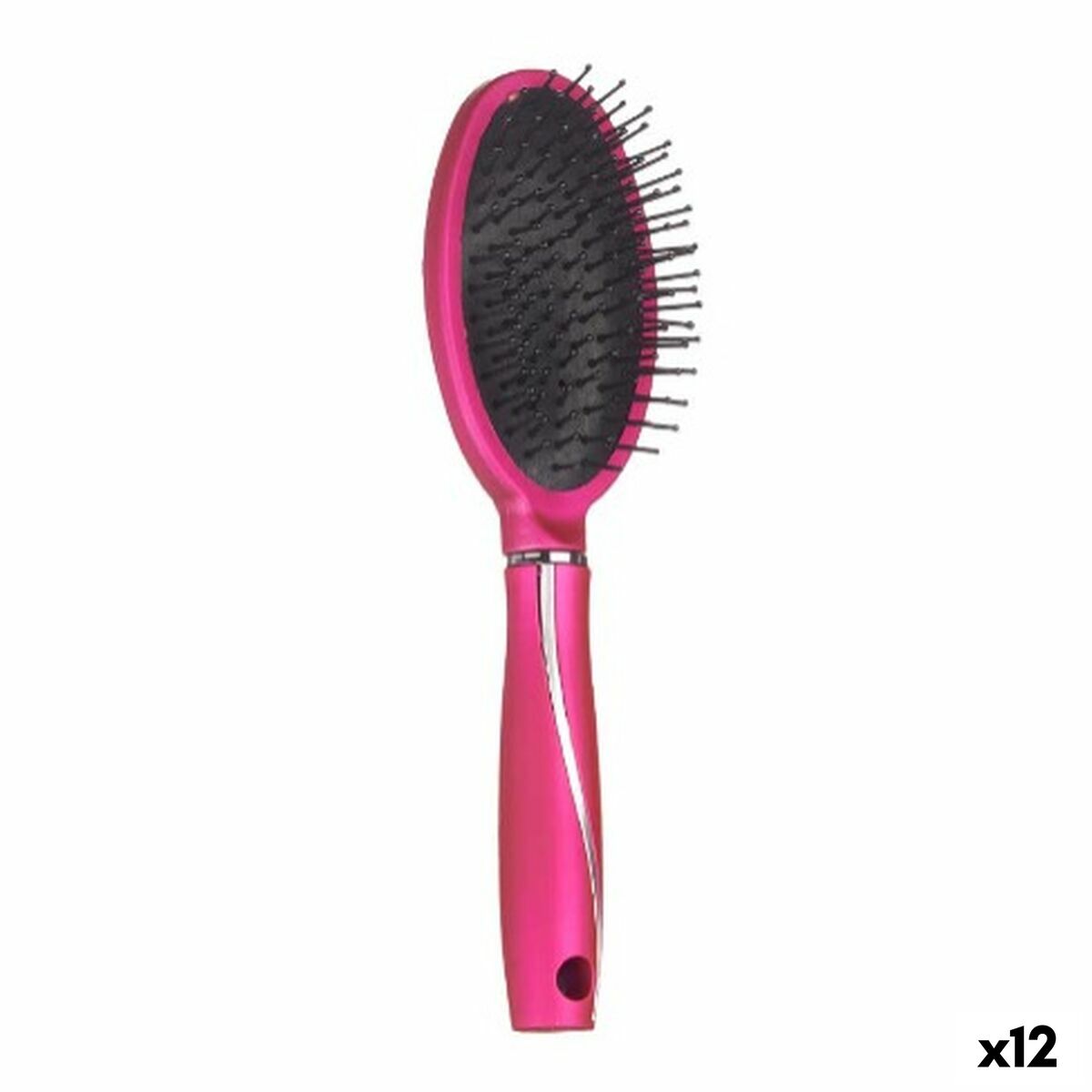 Escova Berilo Fúcsia Silicone Plástico (12 Unidades)