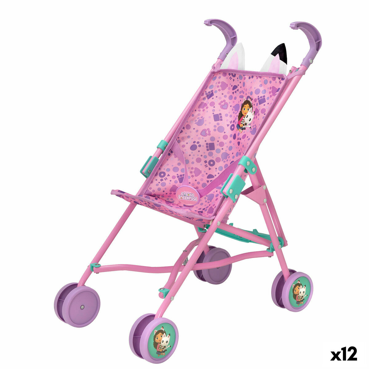 Carrinho para Bonecas Gabby's Dollhouse (12 Unidades)