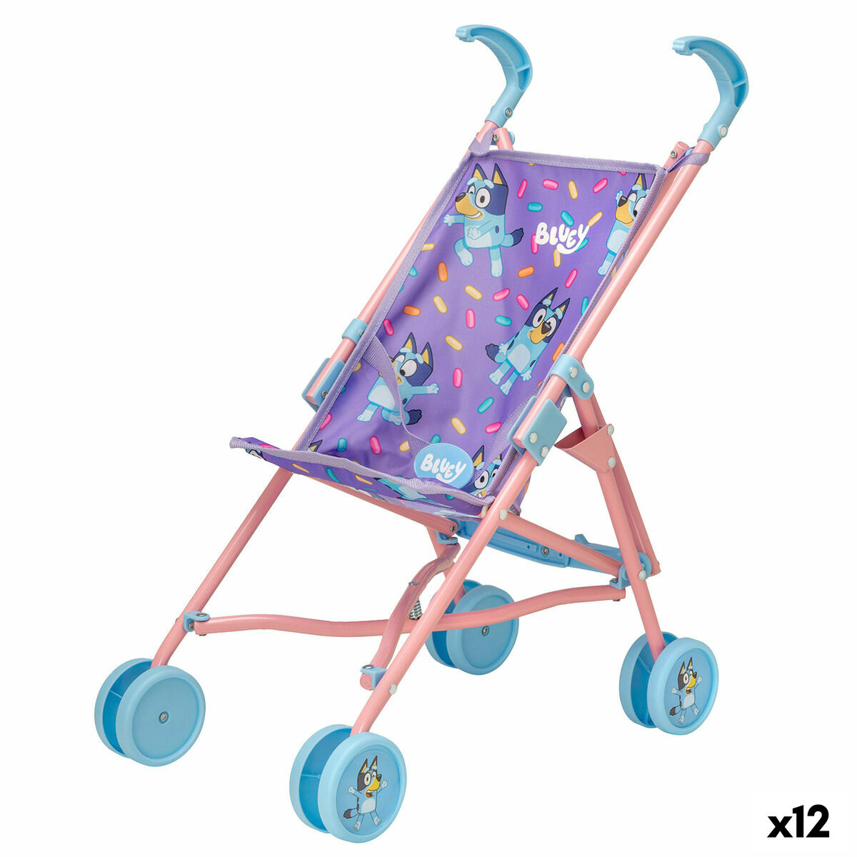 Carrinho para Bonecas Bluey (12 Unidades)
